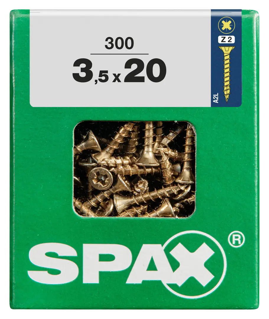 Spax Universalschrauben 3.5 x 20 mm PZ 2 - 300 Stk.