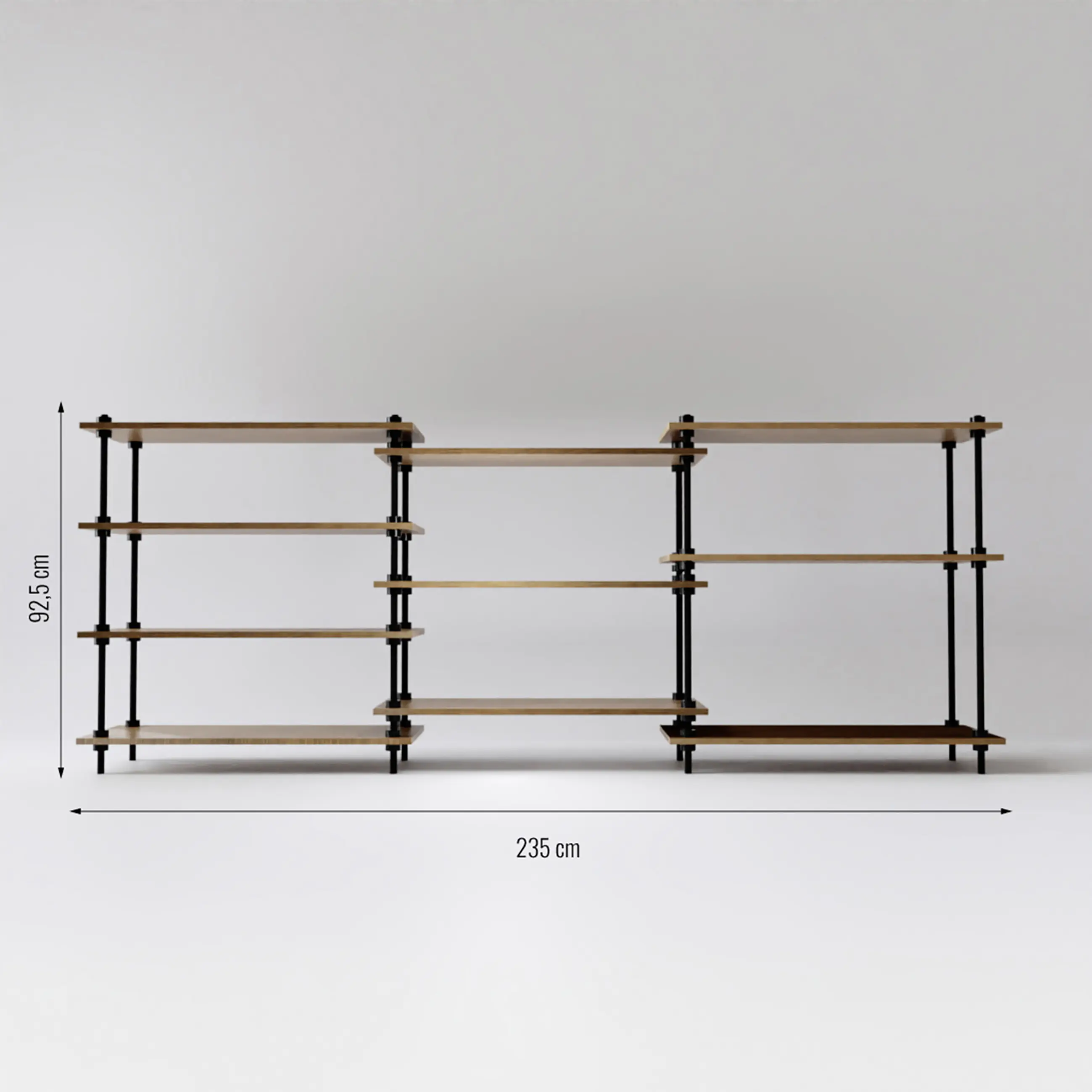 Ar Shelving Standregal-Set Deco Nebraska 92,5 x 235 cm 400 kg