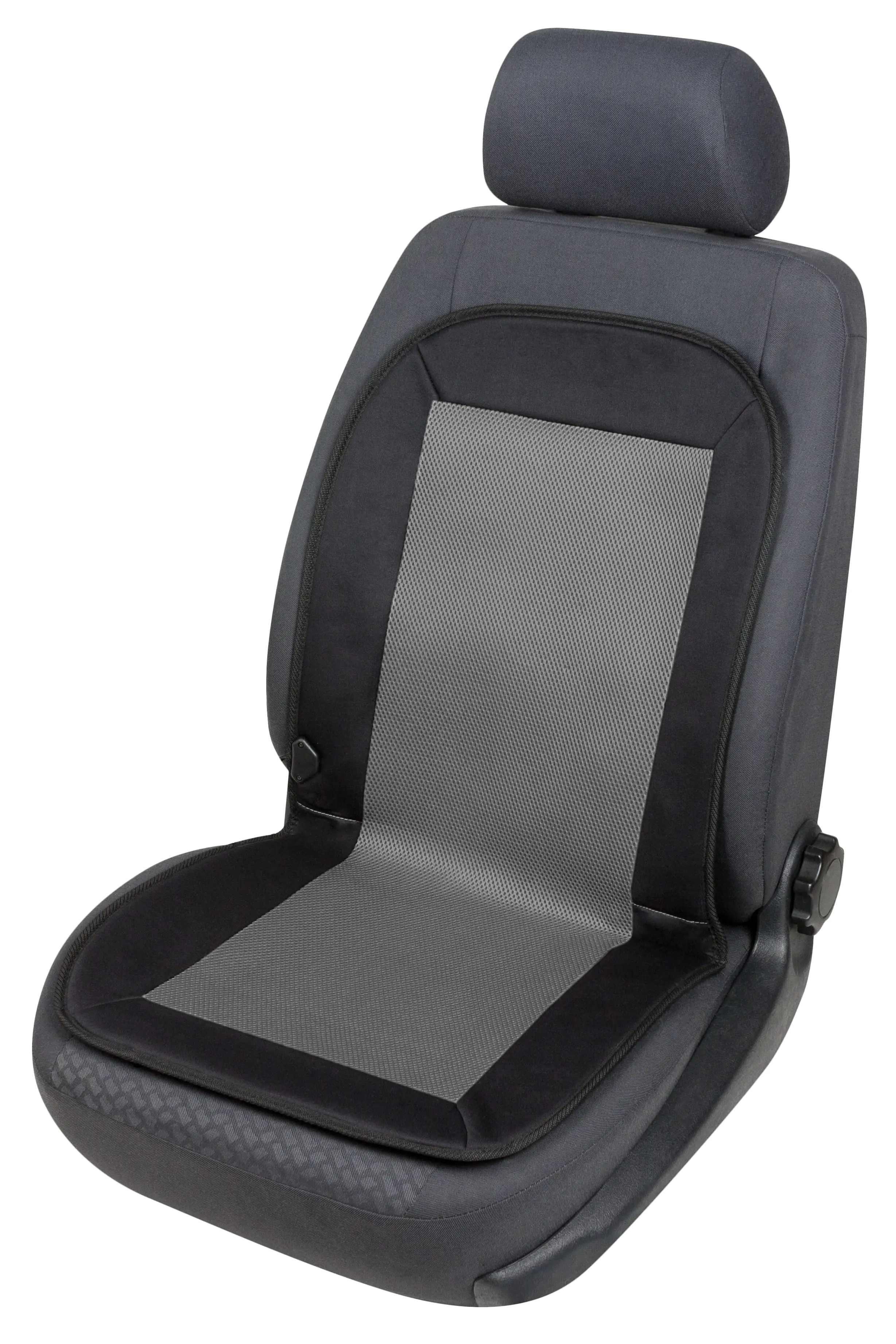 9001778167620_1 Walser Autositz Heizkissen Sitzheizung Carbon Plus schwarz-grau 1-teilig