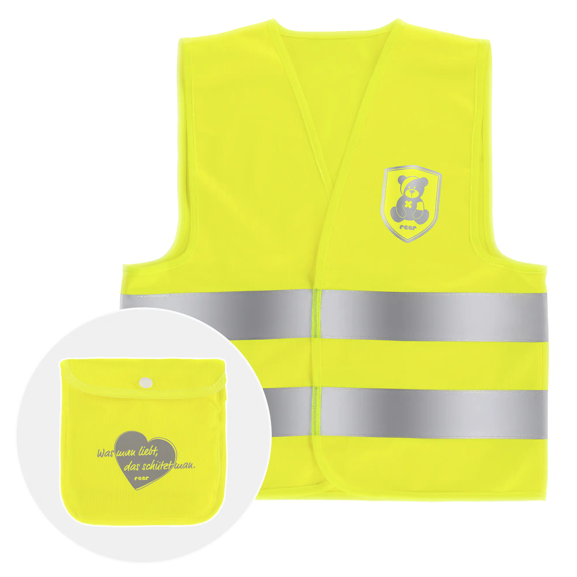 Reer Kinder-Warnweste MyBuddyGuard Größe S (ca. 49 x 47 cm) Reer Kinder-Warnweste MyBuddyGuard Größe S (ca. 49 x 47 cm)