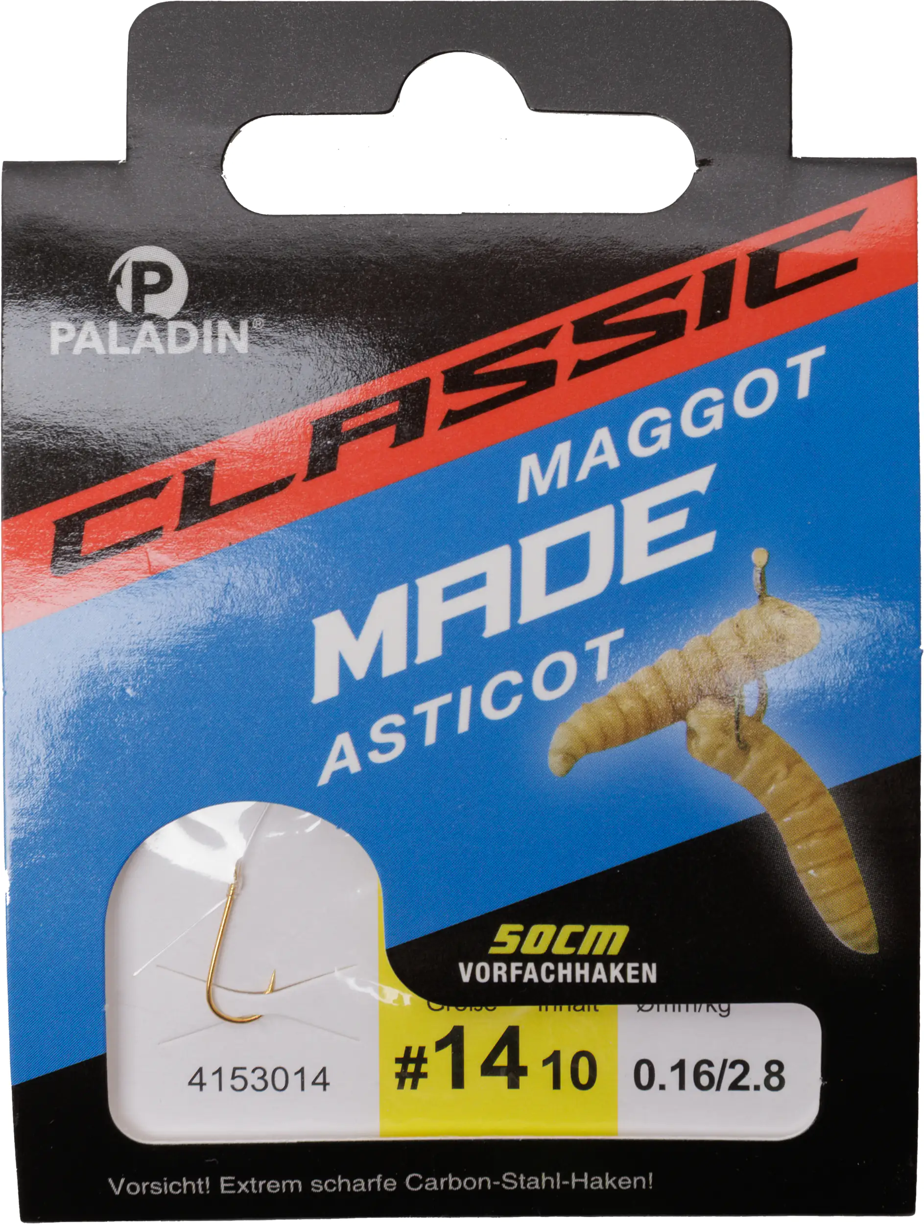 Paladin Madenhaken gebunden Größe 14 50 cm 10 Stück gold