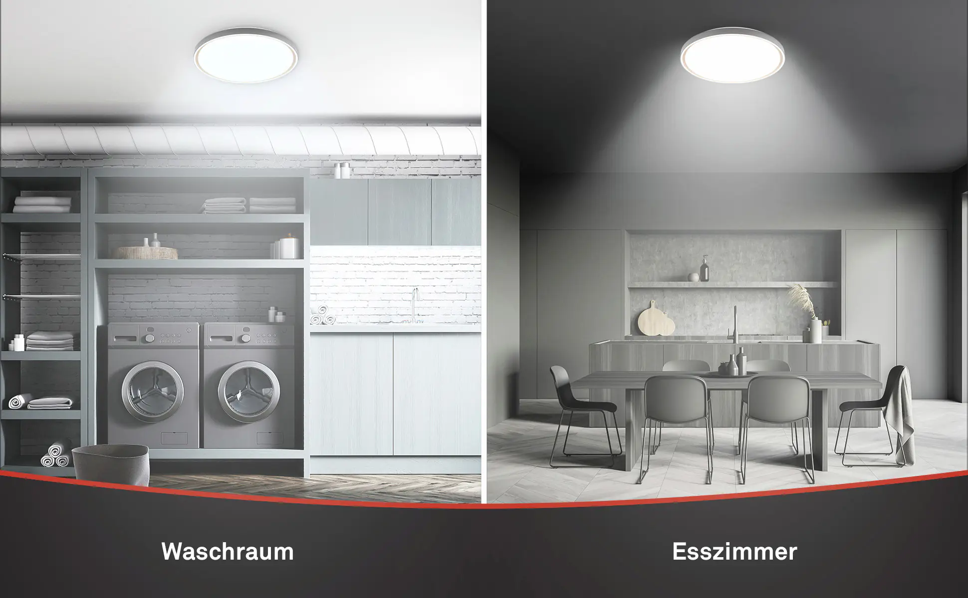 Briloner LED-Deckenleuchte Ina Ø 49,5 cm anthrazit CCT dimmbar