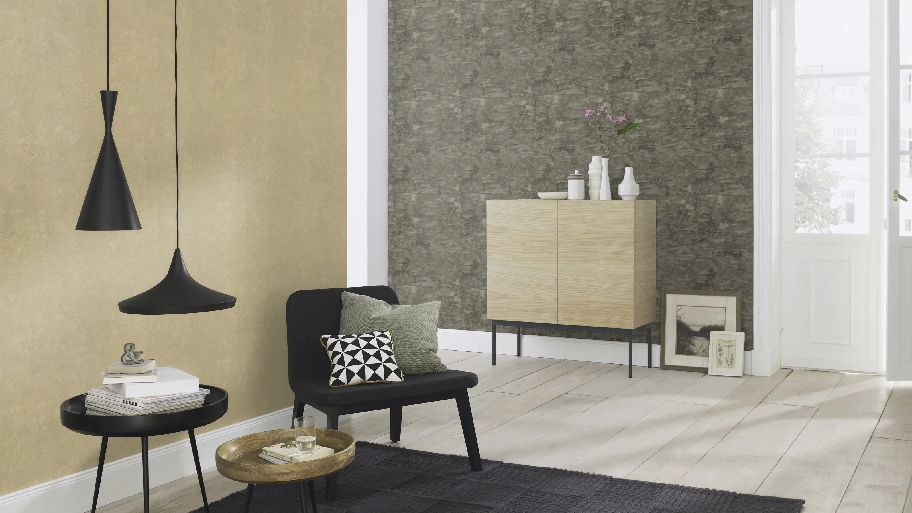 Rasch Vliestapete 315196 Gold-Mattgold Uni 10,05 m x 0,53 m