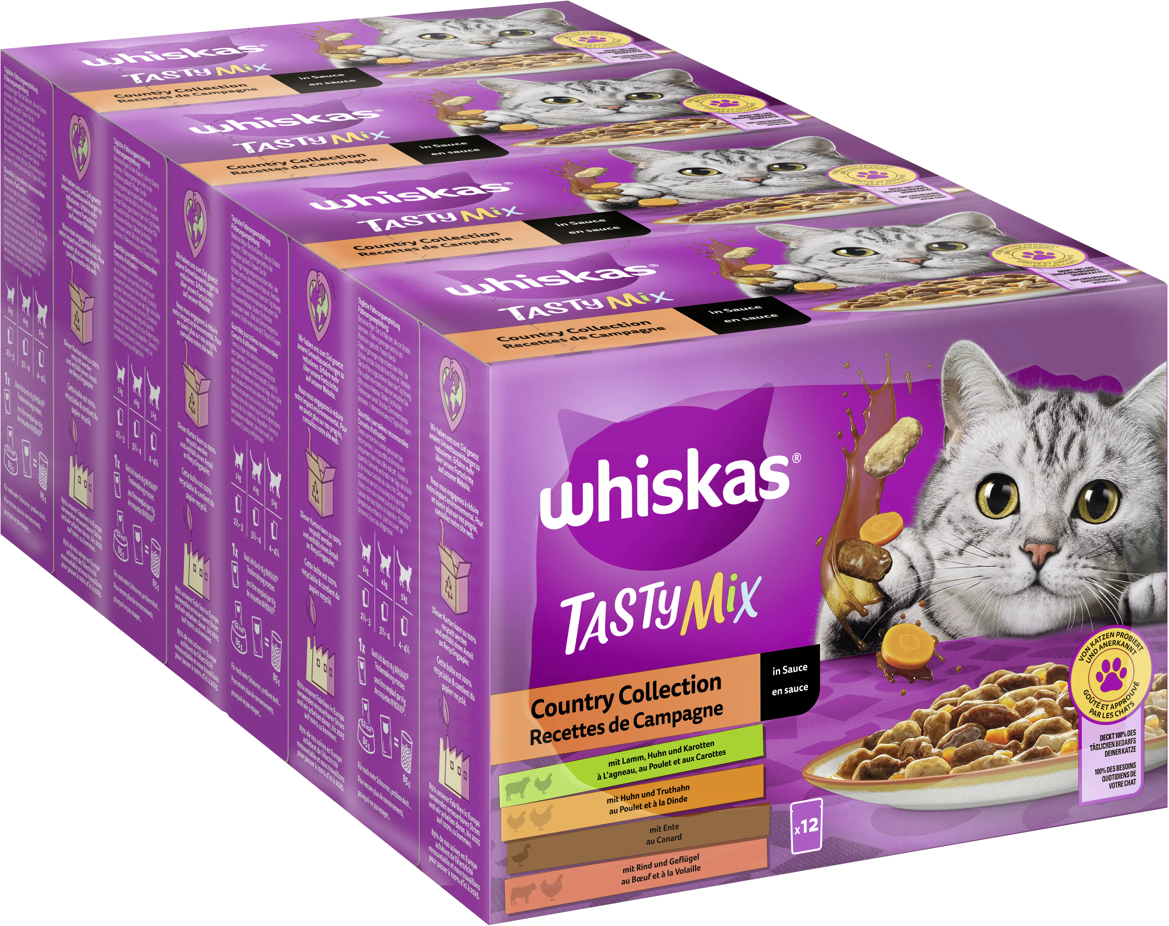 Whiskas Multipack Country Collection Tasty Mix Katzenfutter 12 x 85 g Whiskas Multipack Country Collection Tasty Mix Katzenfutter 12 x 85 g