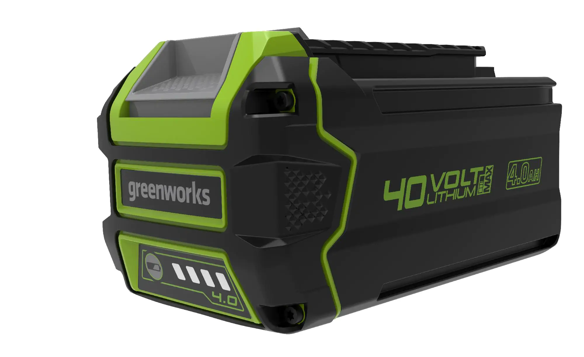 Greenworks 40 V Li-Ion Akku 4 Ah, LED-Ladestandsanzeige