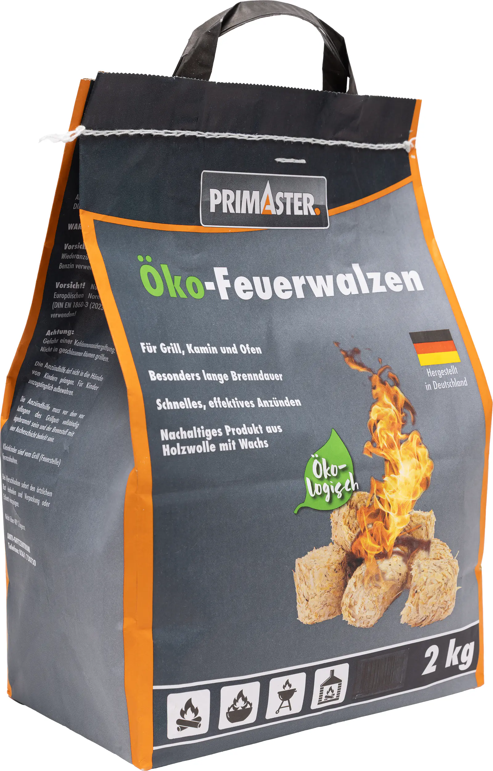 Primaster Kamin-/Grillanzünder Öko-Feuerwalze 2 kg