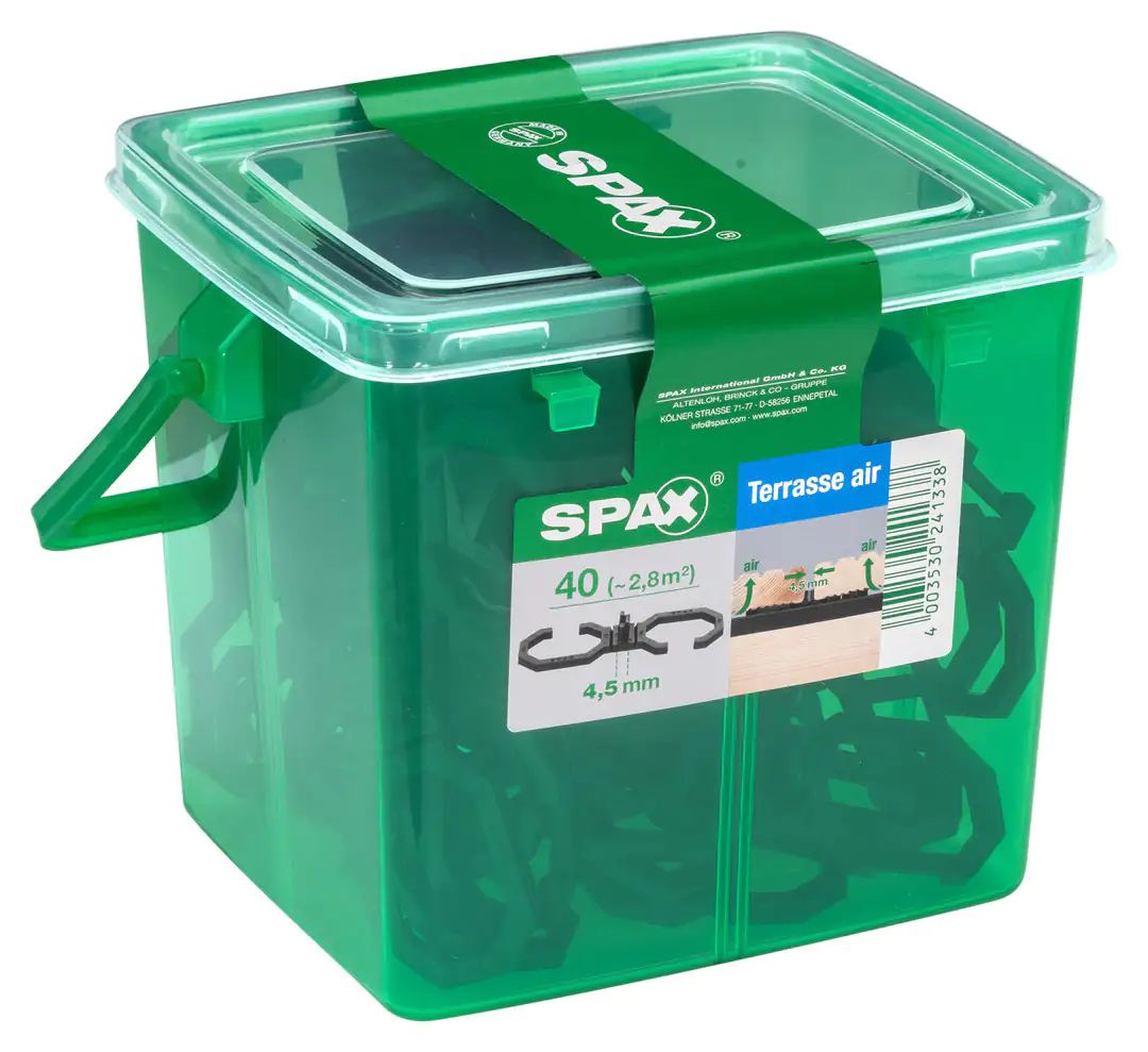 Spax Air-Belüftung 9 x 2,8 x 0,4 cm 40 Stück 4,5 mm Fuge Spax Air-Belüftung 9 x 2,8 x 0,4 cm 40 Stück 4,5 mm Fuge