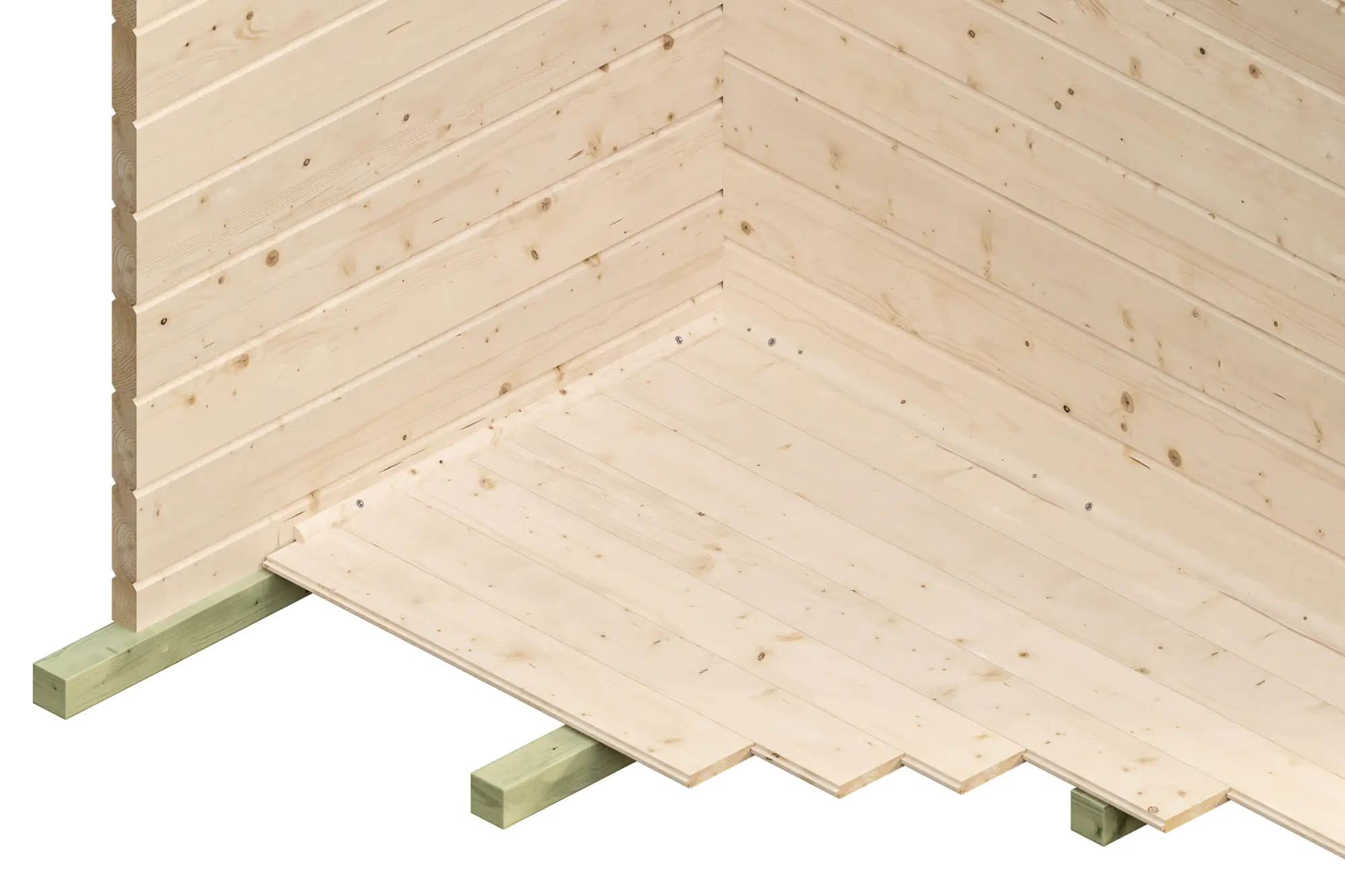 SKAN HOLZ Freizeithaus Lausanne 450 x 300 cm natur mit Fußboden, Lattung SKAN HOLZ Freizeithaus Lausanne 450 x 300 cm natur mit Fußboden, Lattung