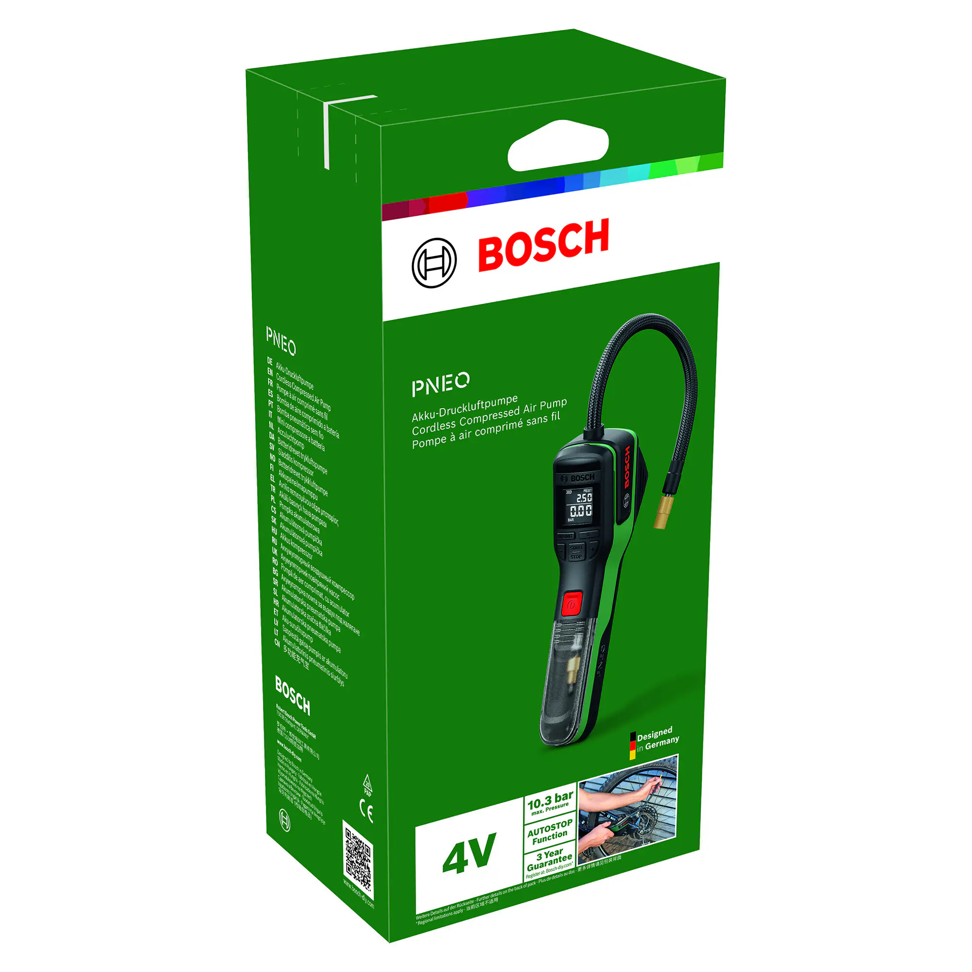 Bosch Akku-Druckluftpumpe Air Pump Pneo 3,6 V inkl. Akku (3 Ah)
