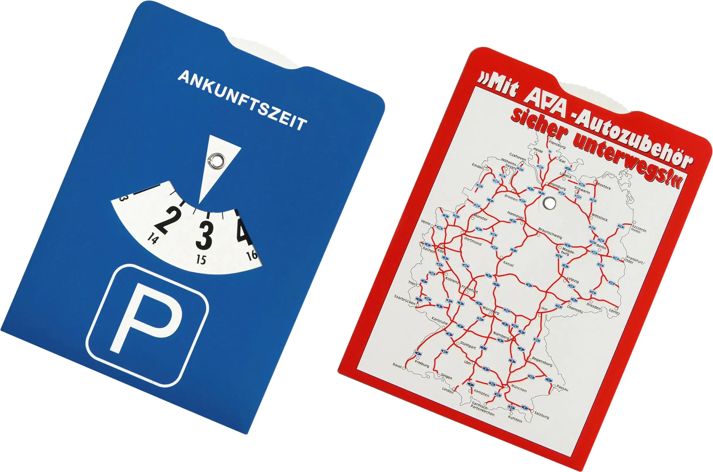 APA Parkscheibe blau Karton