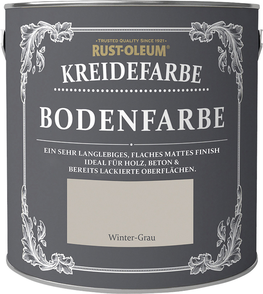 Rust-Oleum Kreidefarbe Bodenfarbe 2,5 L wintergrau