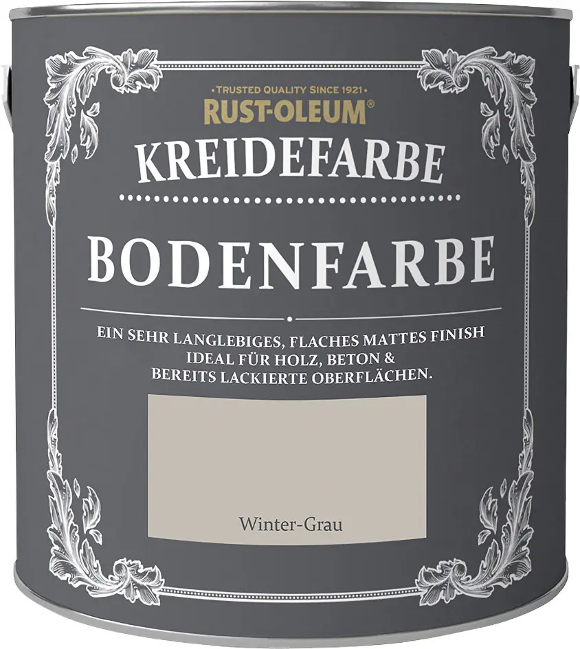 Rust-Oleum Kreidefarbe Bodenfarbe 2,5 L wintergrau