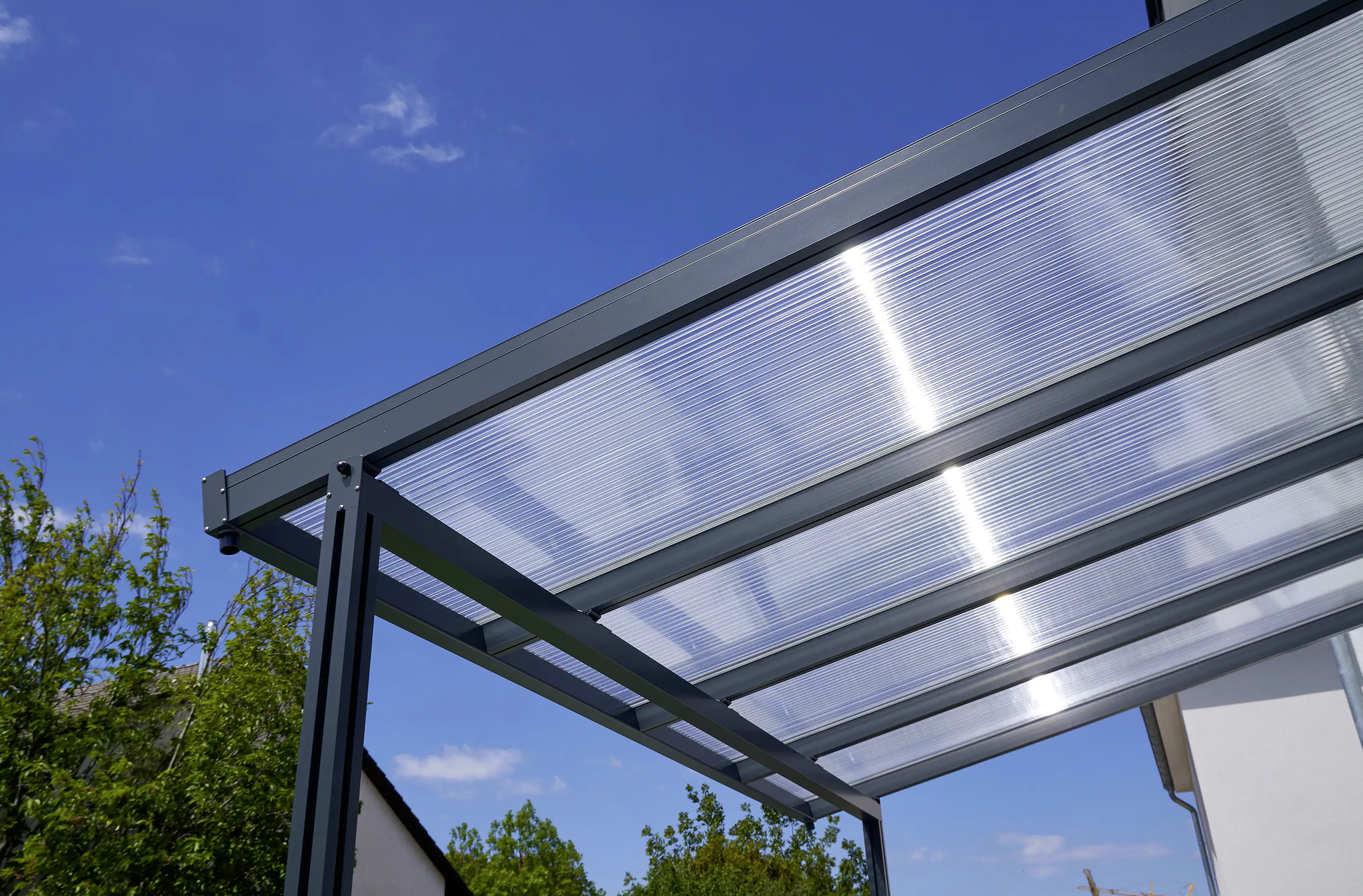 Gutta Premium Terrassendach 410,2 x 306 cm anthrazit PC klar 16 mm Gutta Premium Terrassendach 410,2 x 306 cm anthrazit PC klar 16 mm