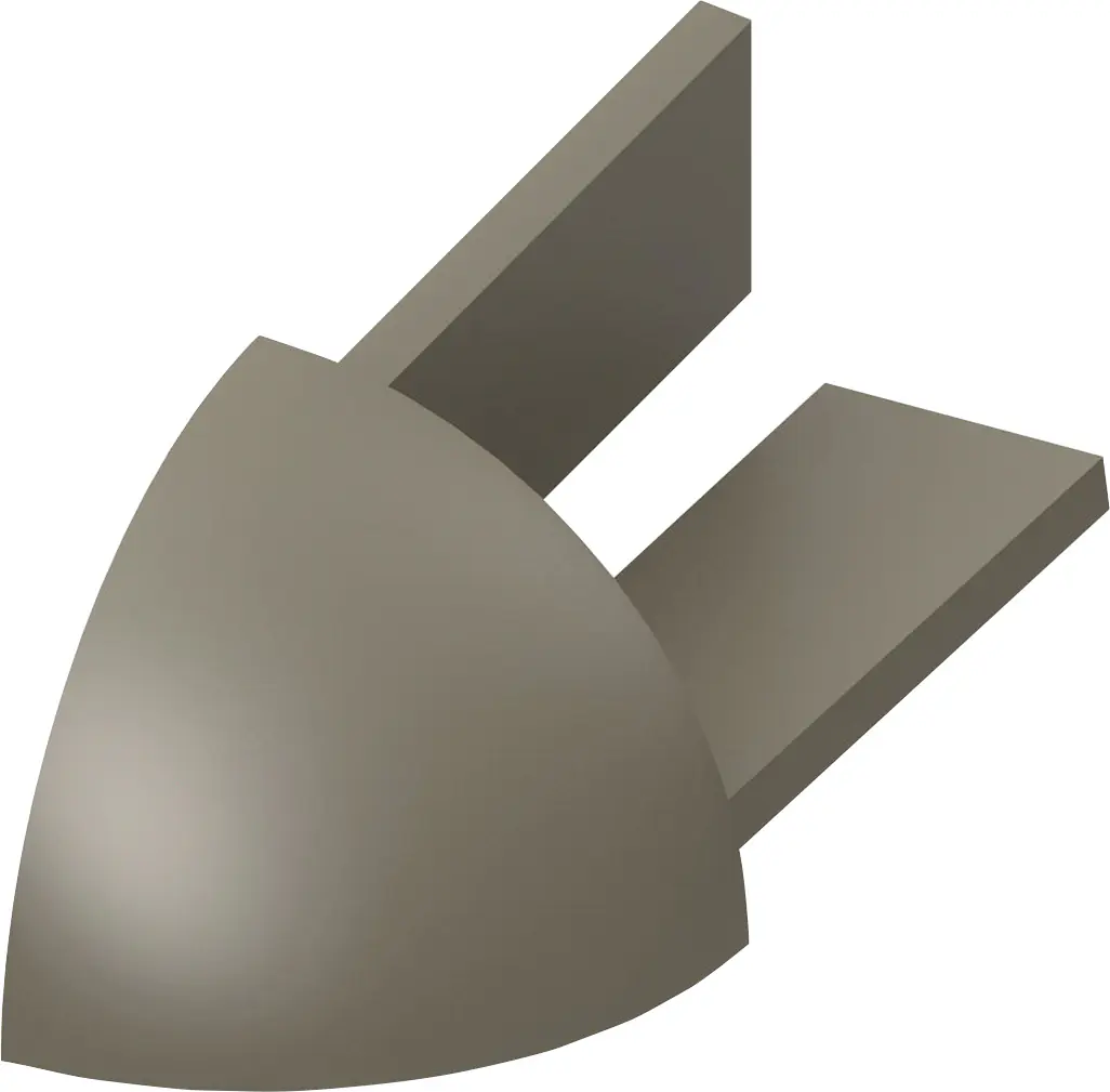 alfer Aussenecken 11.5 mm 11.5 mm PVC (Kunststoff) glatt taupe