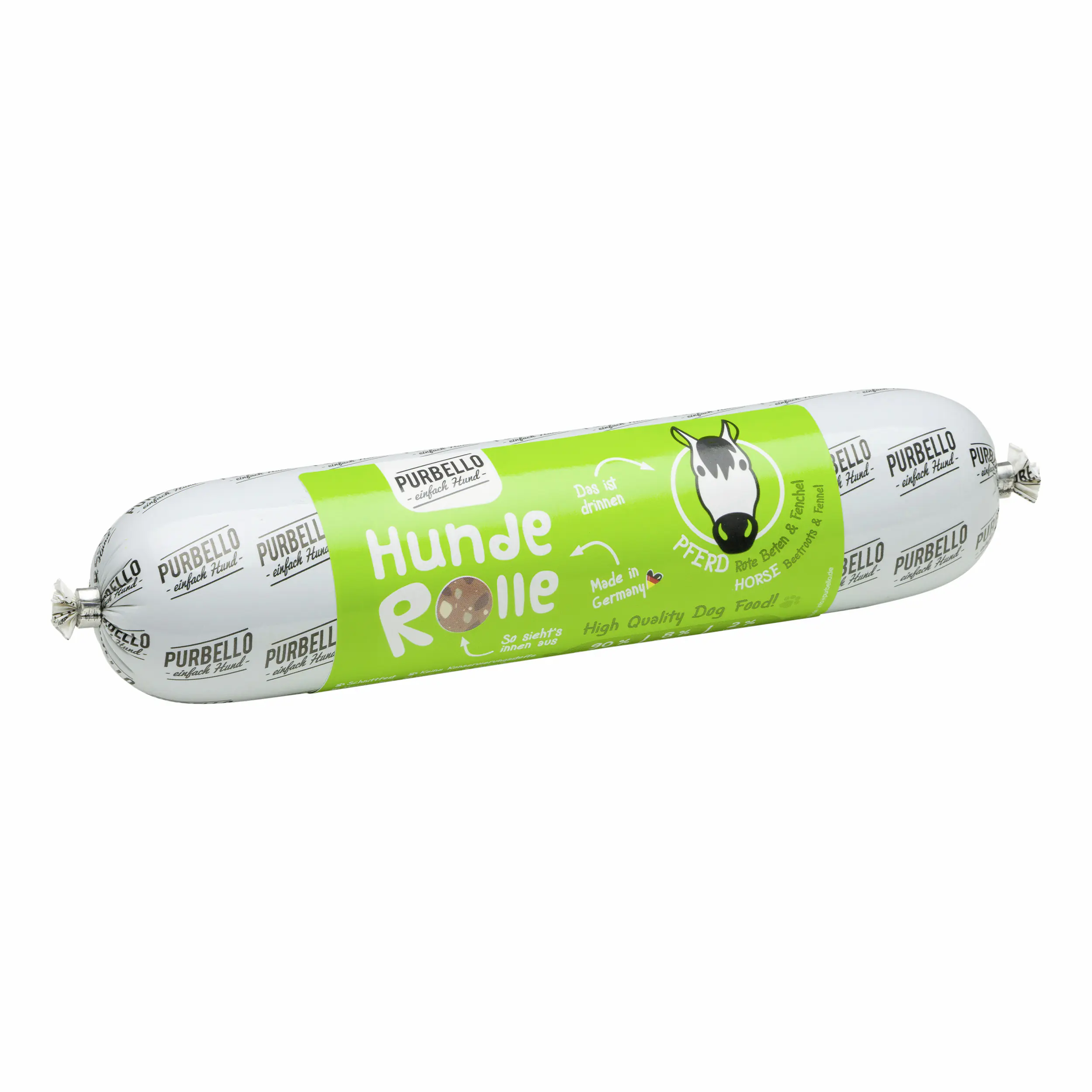 Purbello Hundefutter Rolle Adult getreidefrei 400 g Pferd