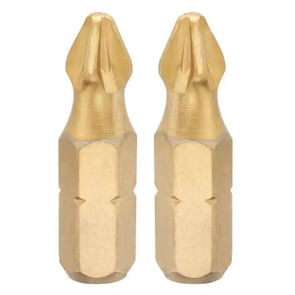 Bit Titan-Nitrid 2 Stück Pozidrive 2 Titan-Nitrid