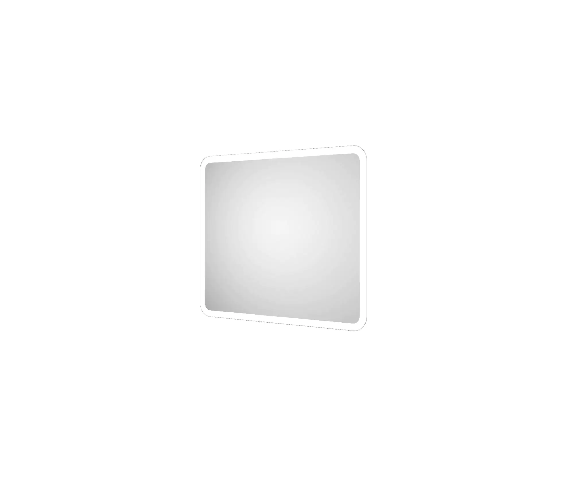 DSK LED Lichtspiegel Silver Luna 40x45 cm