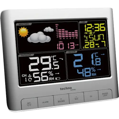 Technoline Wetterstation WS 6449 silber