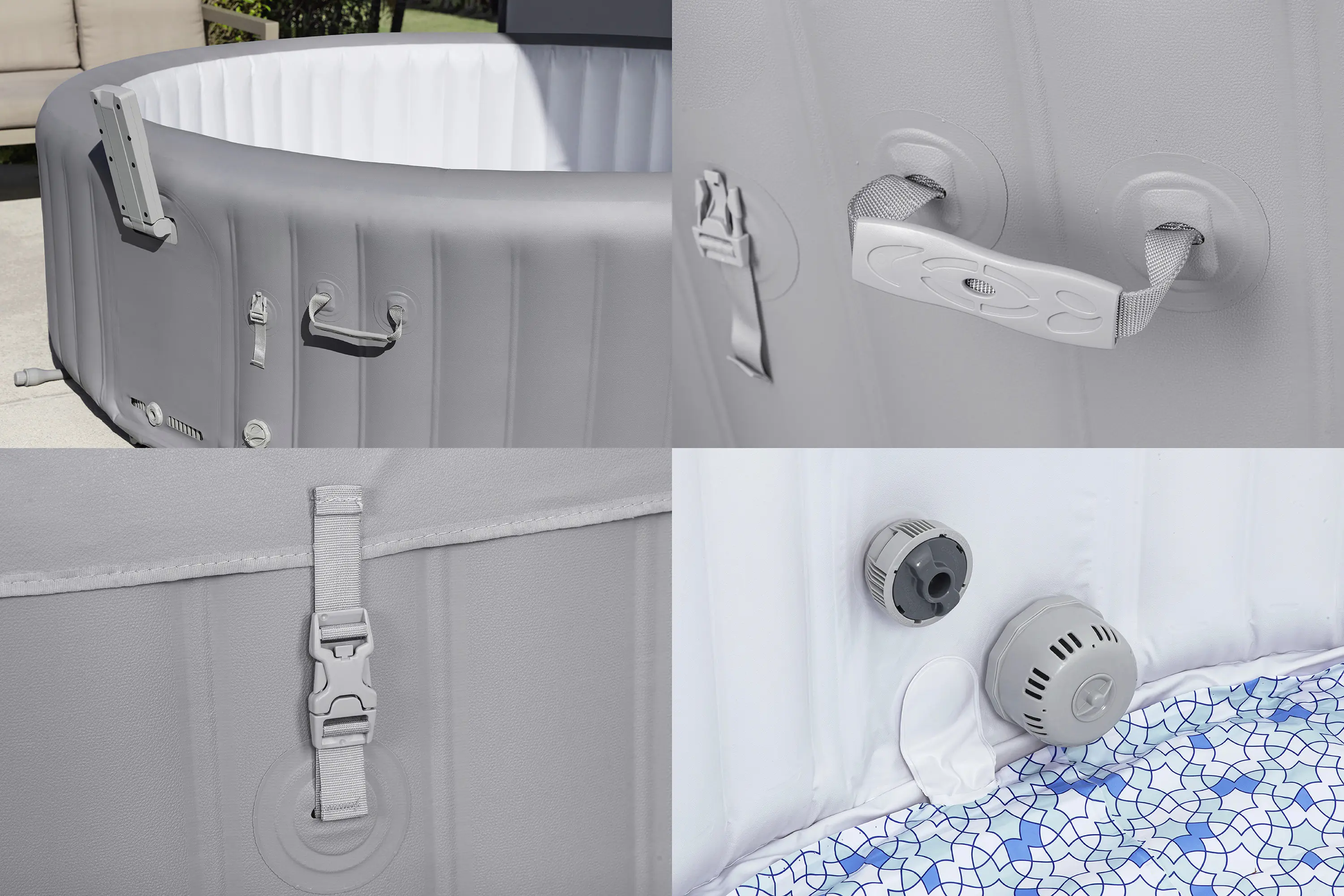 Bestway Whirlpool Outdoor für 8 Personen Lay-Z-Spa Hawaii AirJet Wifi Ø 236 x 71 cm Bestway Whirlpool Outdoor für 8 Personen Lay-Z-Spa Hawaii AirJet Wifi Ø 236 x 71 cm