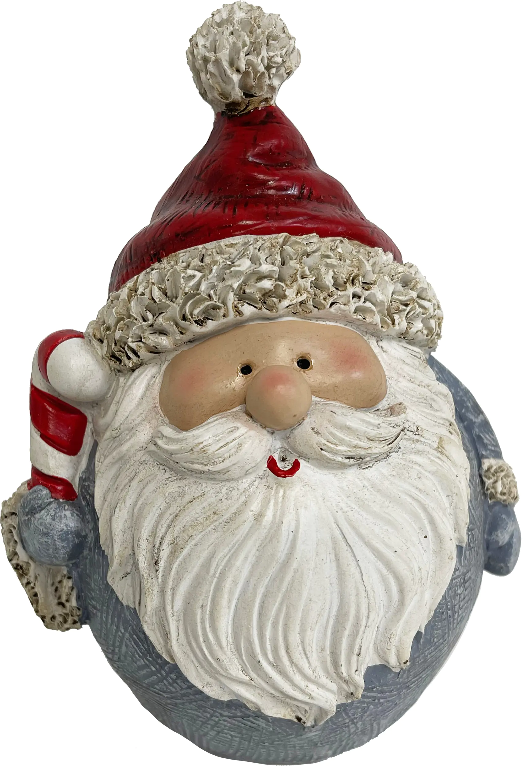 Dekofigur Wichtel rot-grau 14,5 cm