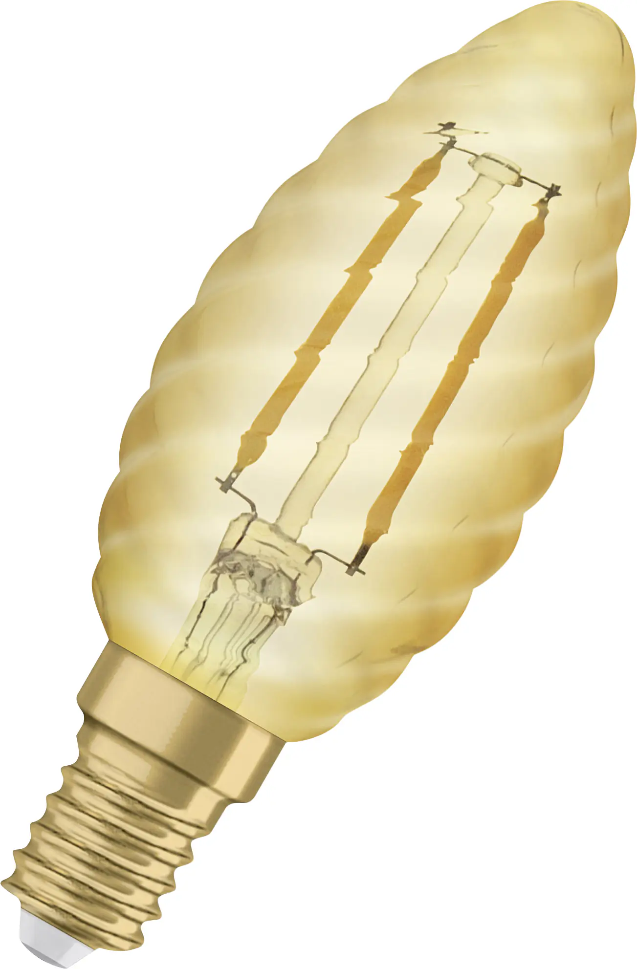 Osram LED Kerzenlampe geriffelt E14 1,5 W warmweiß amber