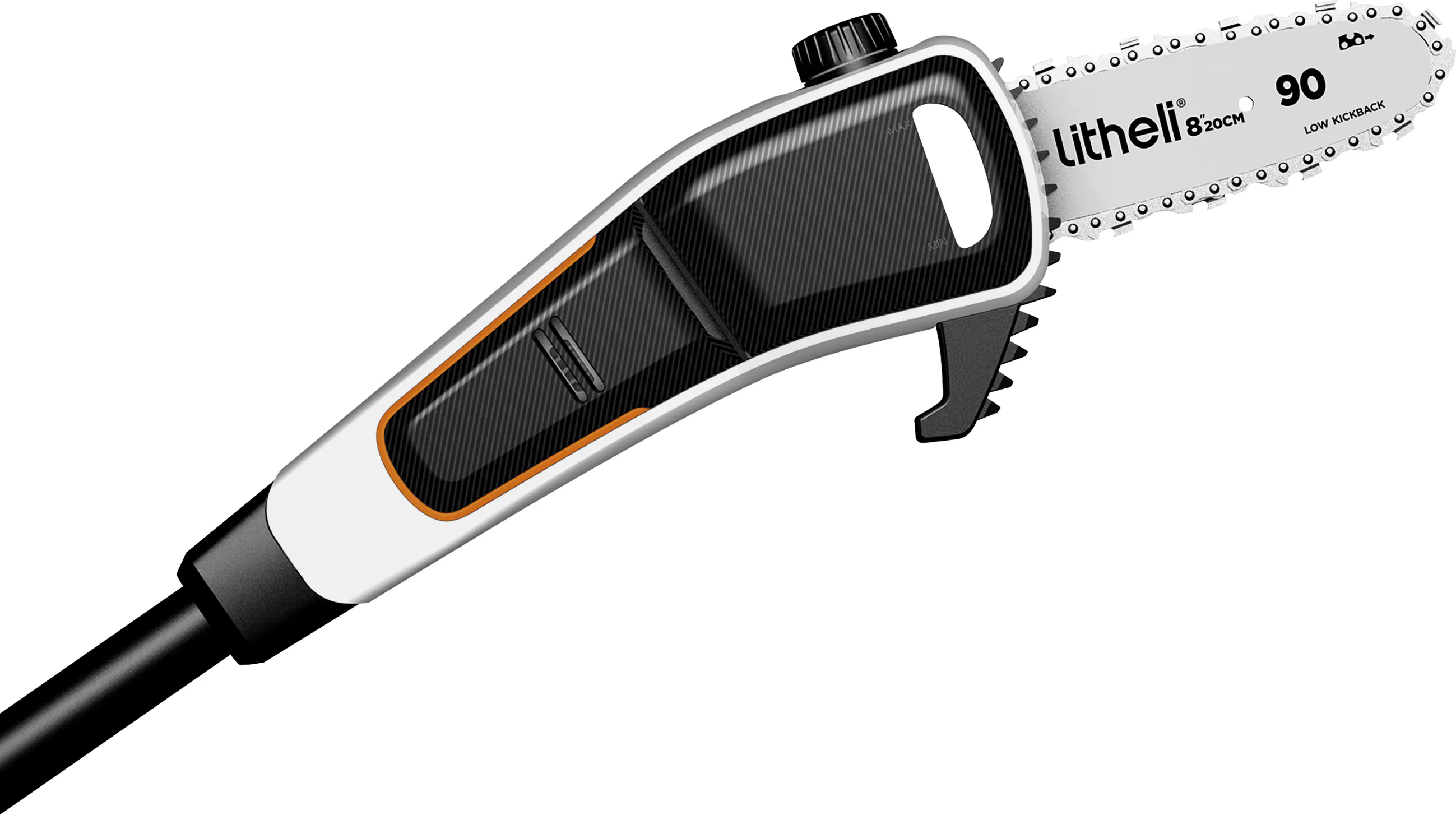 Litheli Akku-Hochentaster, 2 Ah, Schwertlänge: 200 mm, Länge Stiel: 340 cm