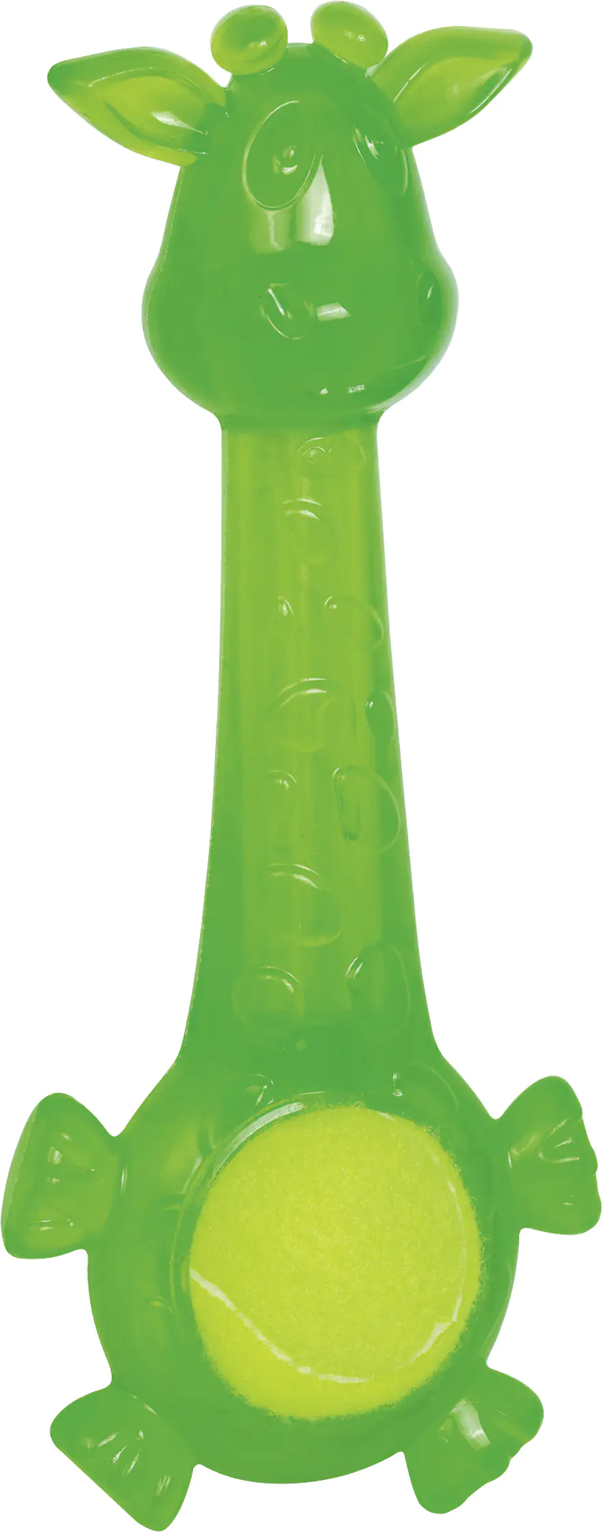 Nobby Hundespielzeug TPR Giraffe mit Tennisball grün 27 cm Nobby Hundespielzeug TPR Giraffe mit Tennisball grün 27 cm