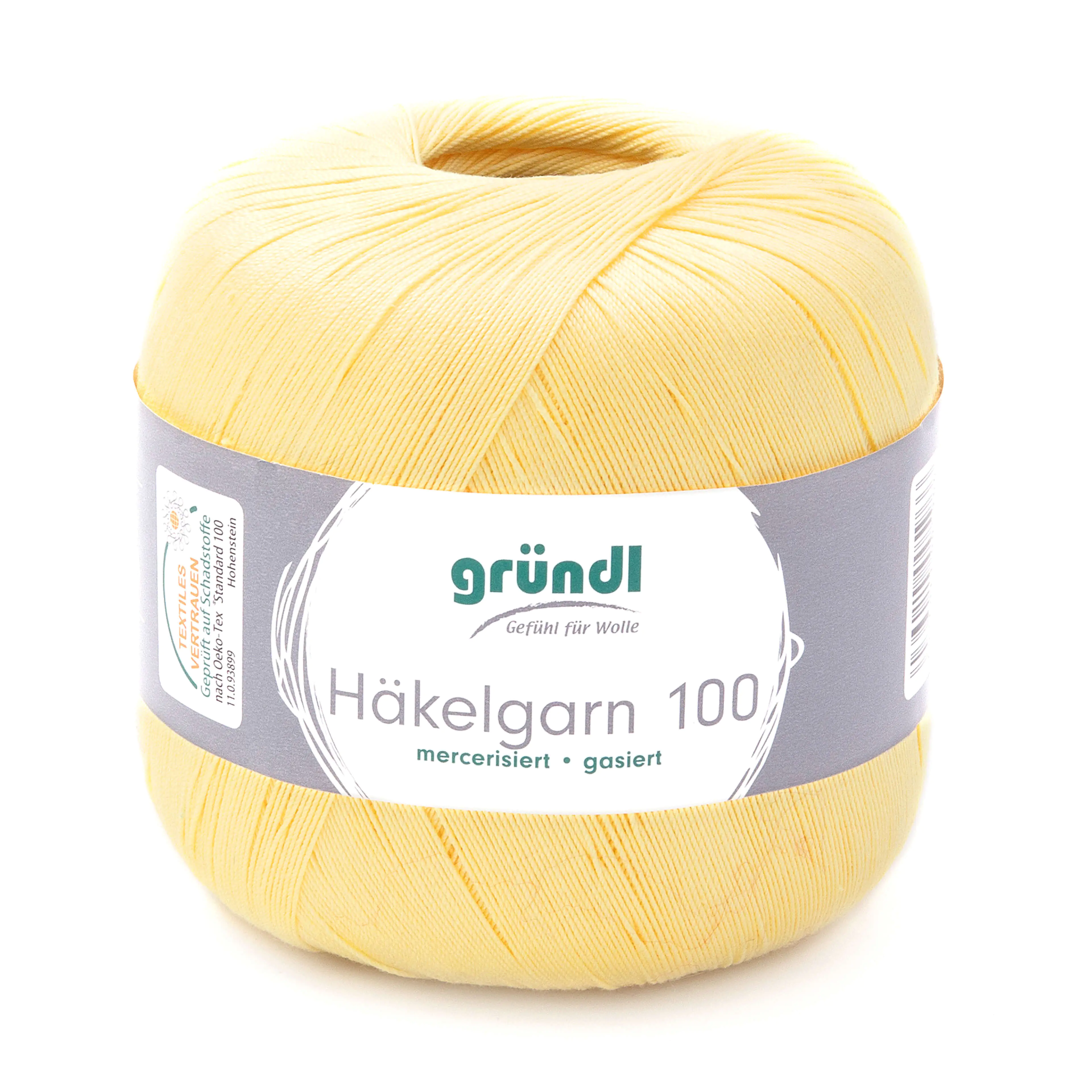Gründl Häkelgarn 100 g pastellgelb