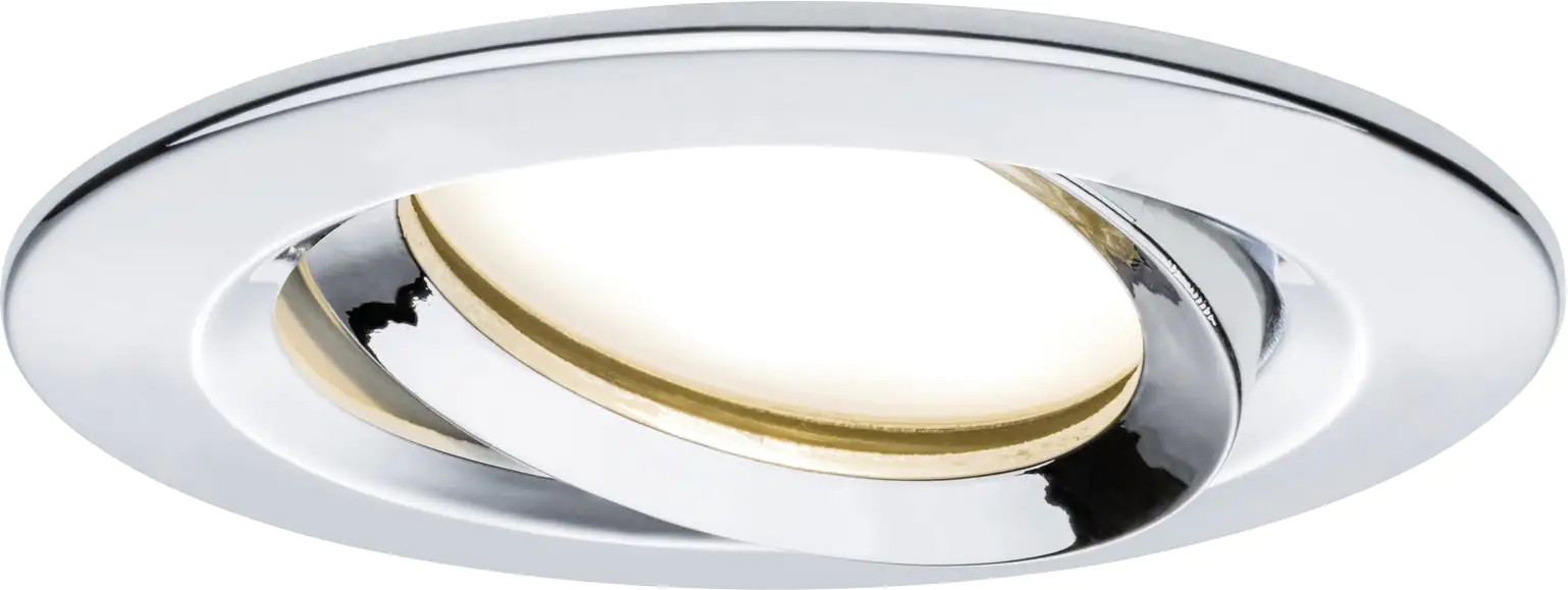 Paulmann LED Einbauleuchte Nova 3er-Set chrom schwenkbar Ø 9,3 cm