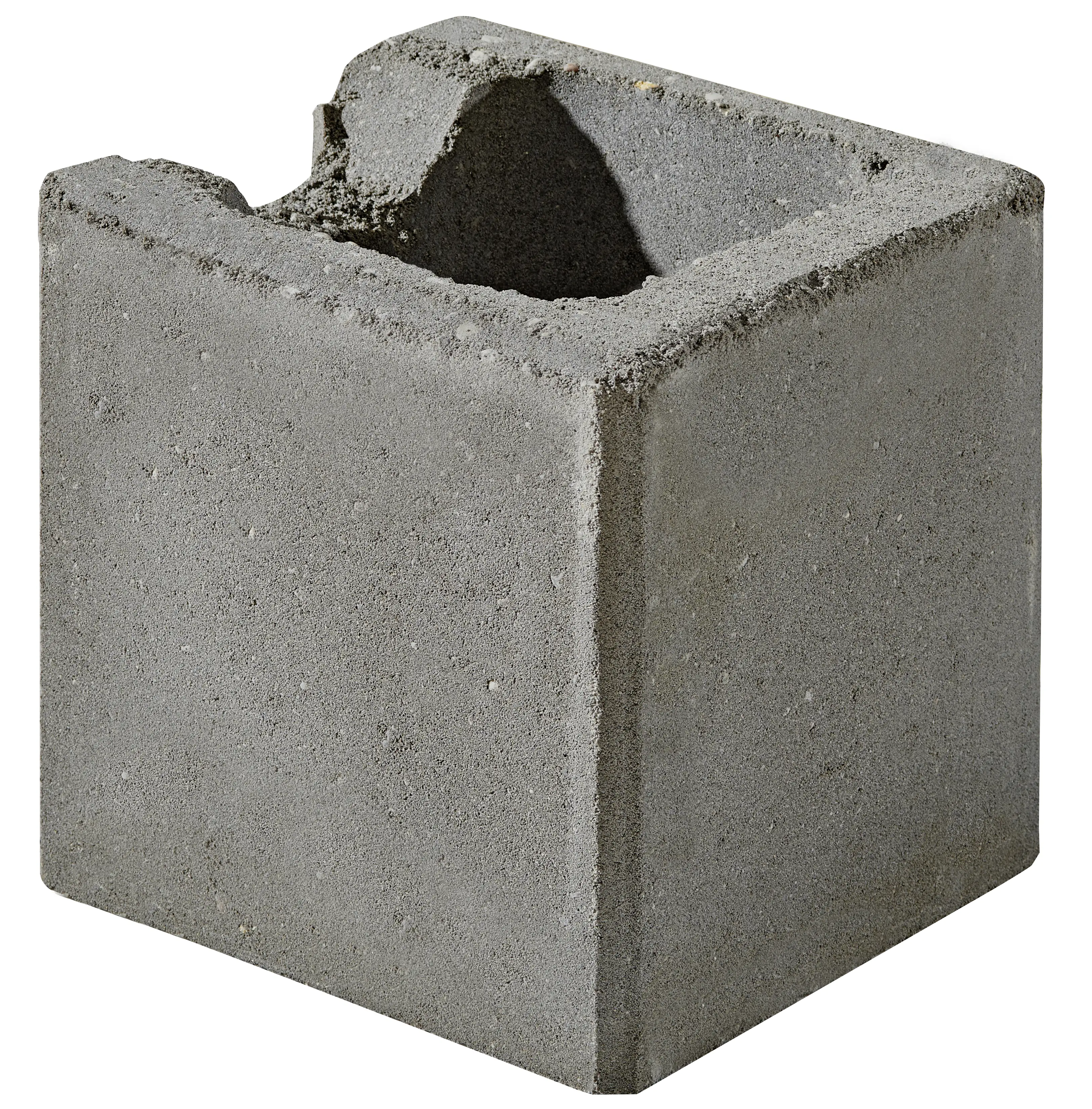 Kann Schalungsstein Halbendelement 25 x 25 x 24 cm grau Kann Schalungsstein Halbendelement 25 x 25 x 24 cm grau