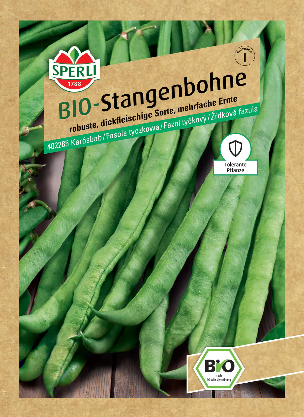 Sperli BIO Stangenbohne