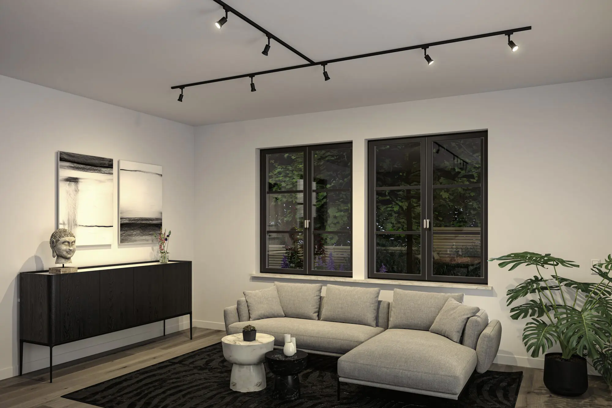 Paulmann URail Einzelspot Salt schwarz matt GU10 