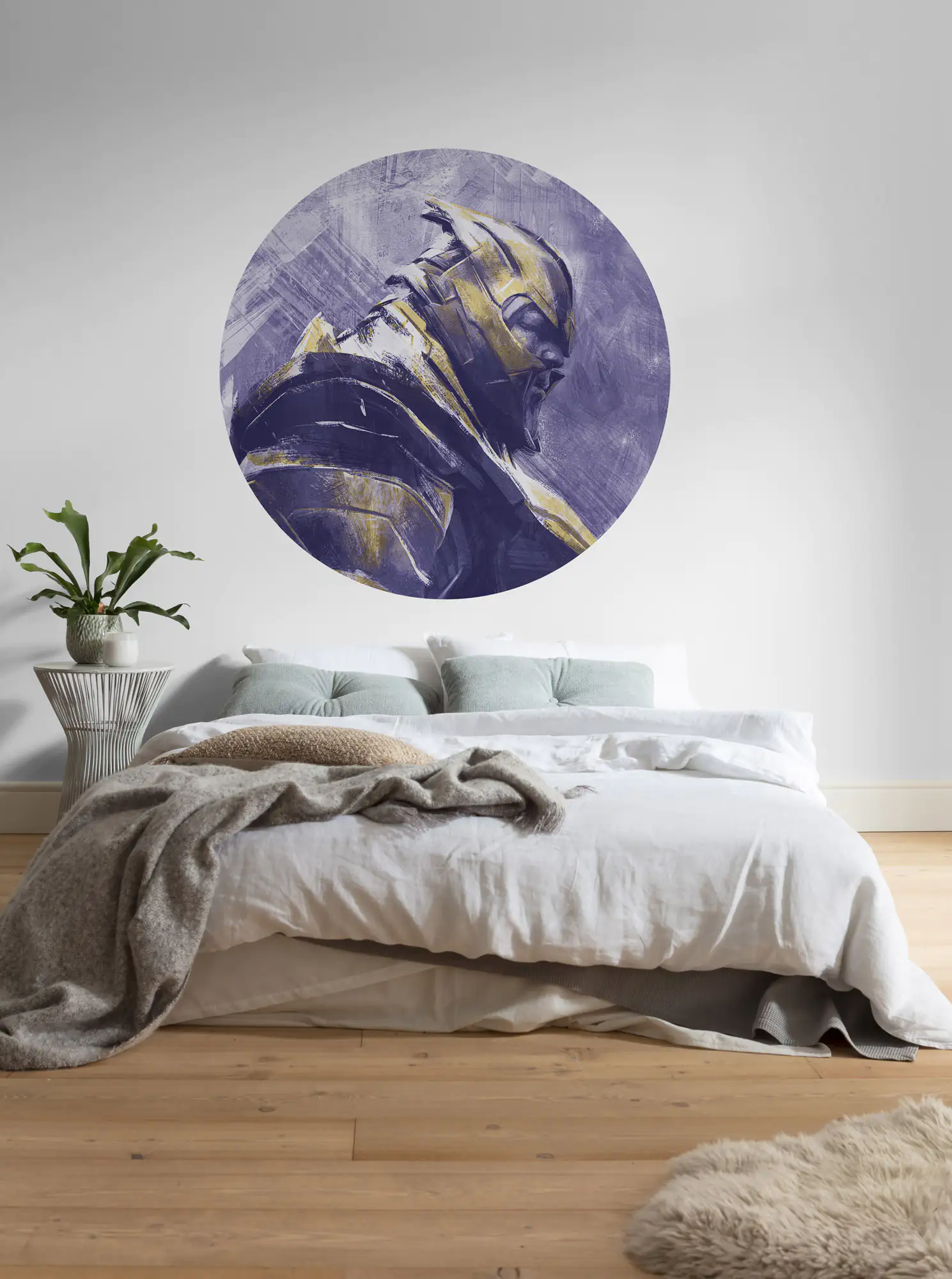 Komar Vlies Fototapete Dot Aveng Painti Thanos Ø 128 cm, selbstklebend Komar Vlies Fototapete Dot Aveng Painti Thanos Ø 128 cm, selbstklebend