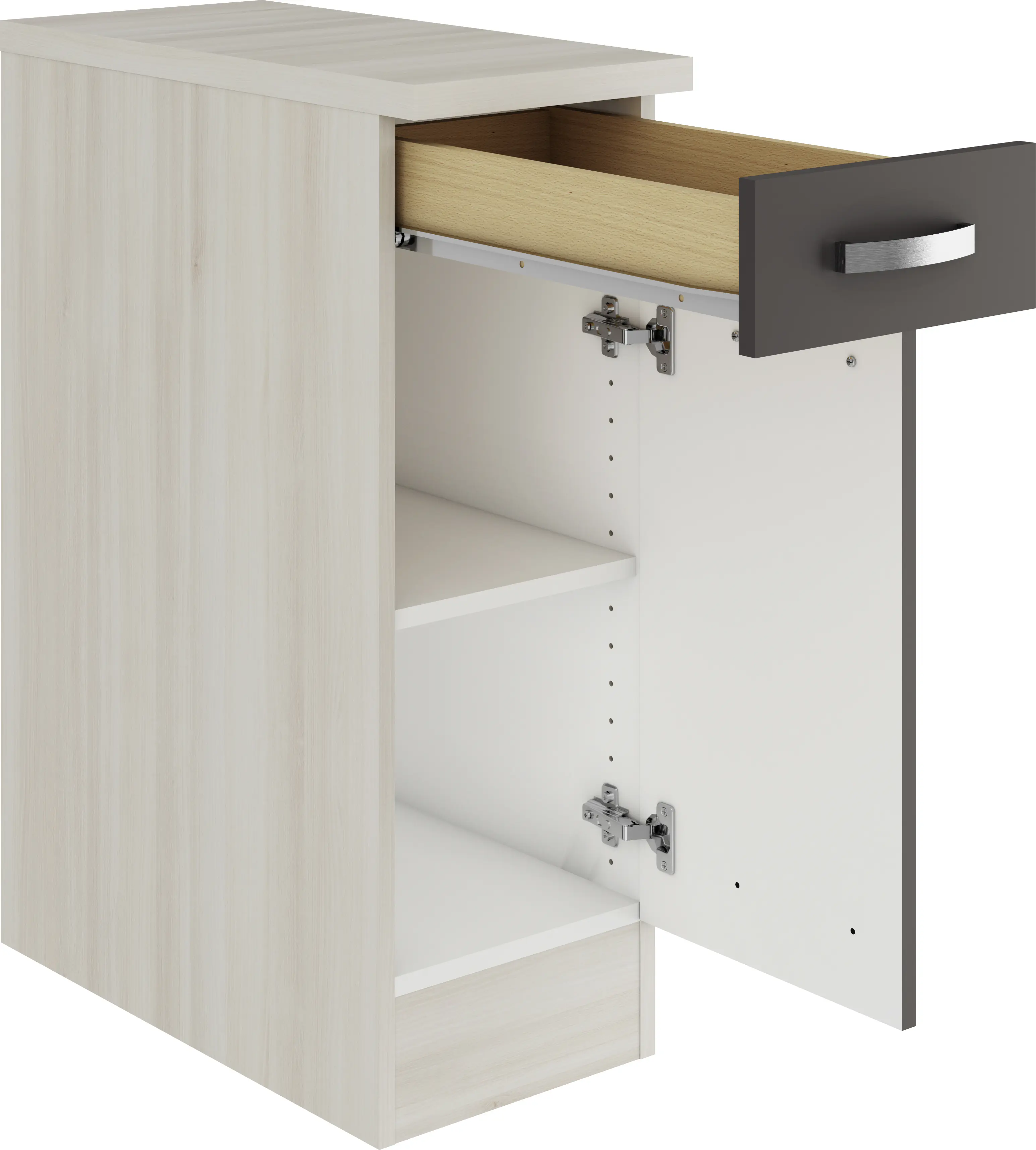 Optifit Unterschrank Faro 220 anthrazit/akazie 30 cm