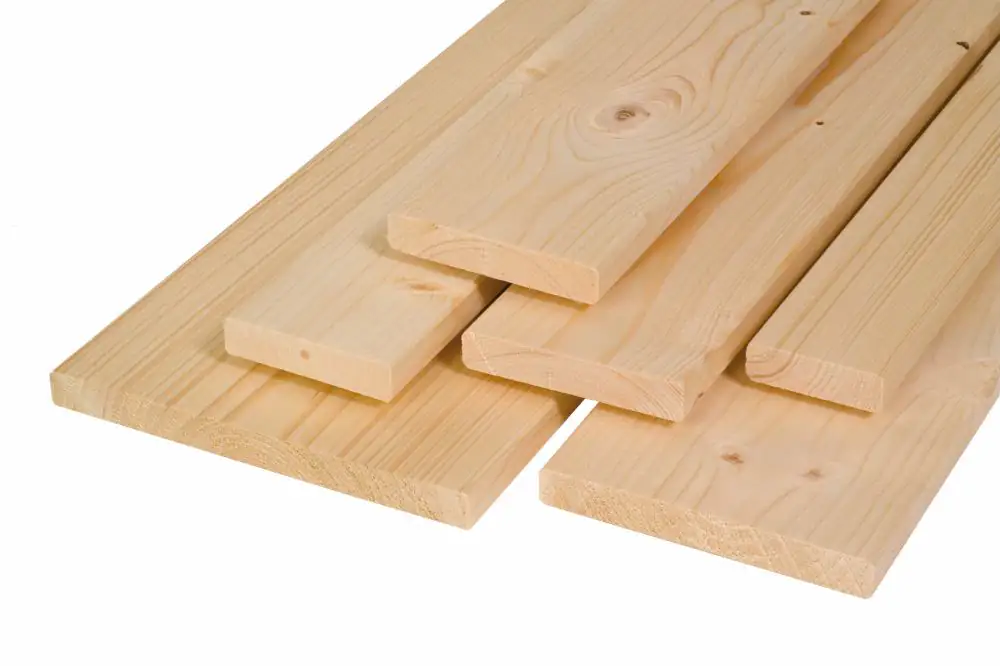 Glattkantbrett Fichte Tanne 250 x 12 cm 18 mm 4-seitig gehobelt