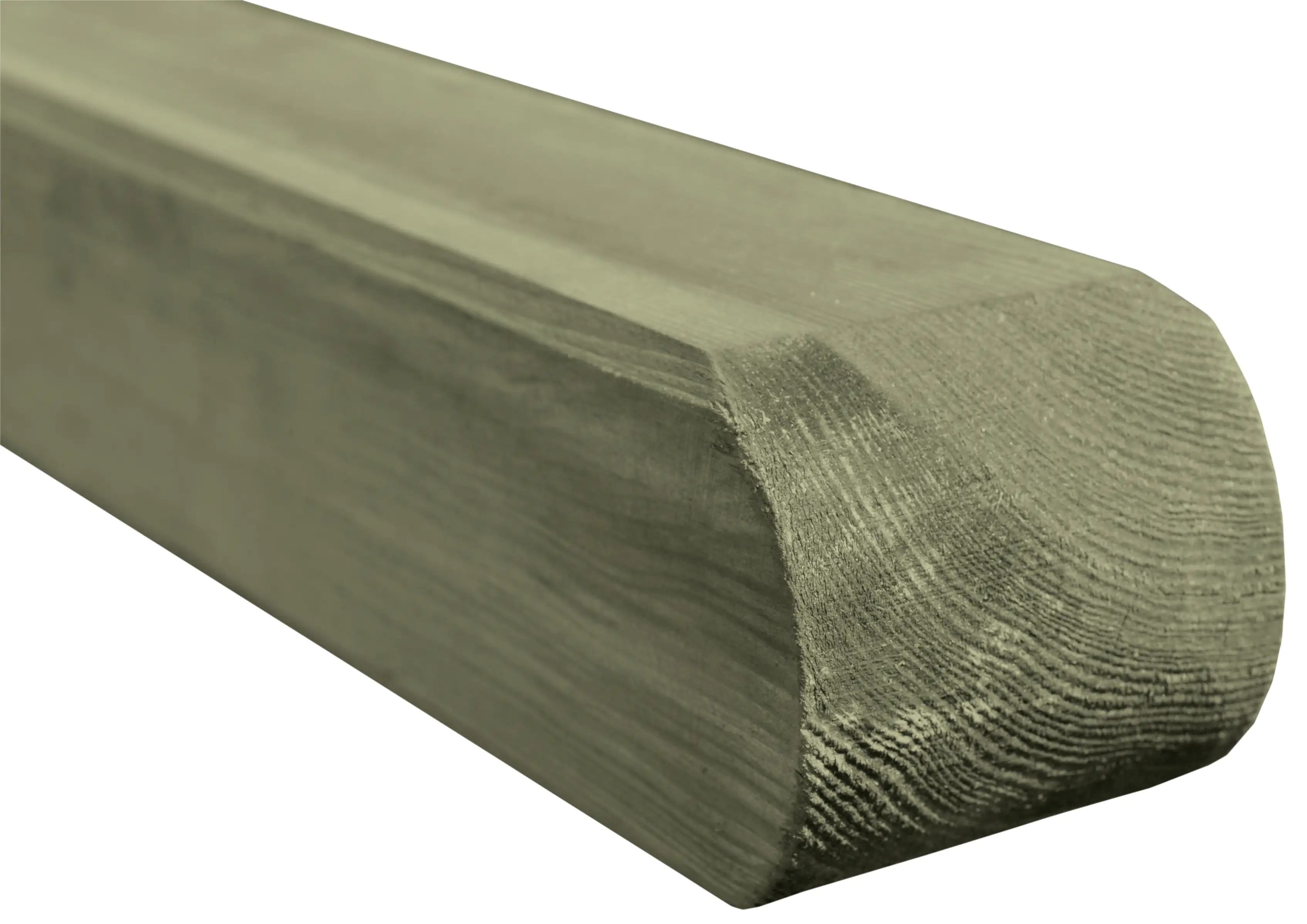 Rundkopfpfosten 180 cm, 90 x 90 mm, kesseldruckimprägniert