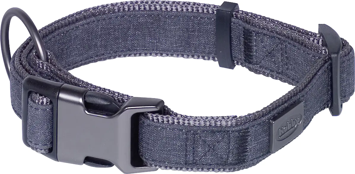 Nobby Halsband Linen Deluxe schwarz grau Nobby Halsband Linen Deluxe schwarz grau