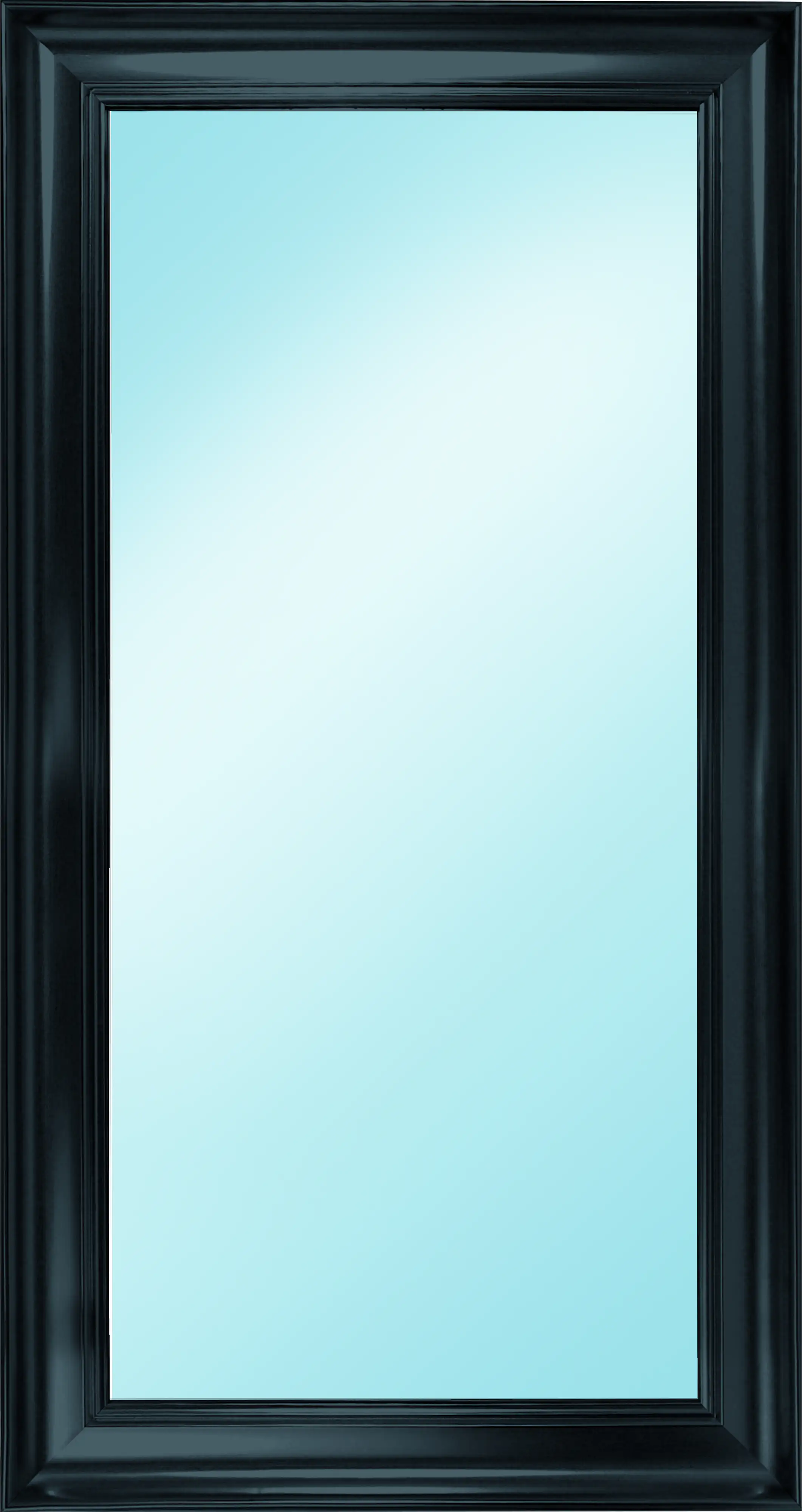 Spiegel Pizol schwarz, 70 x 150 cm