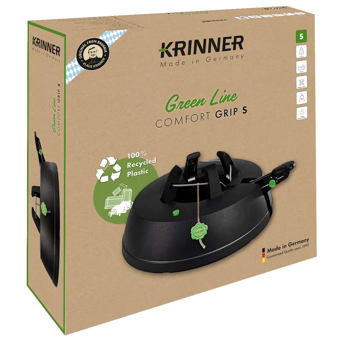 Krinner Christbaumständer GreenLine Comfort Grip S Stamm Ø: bis 11 cm