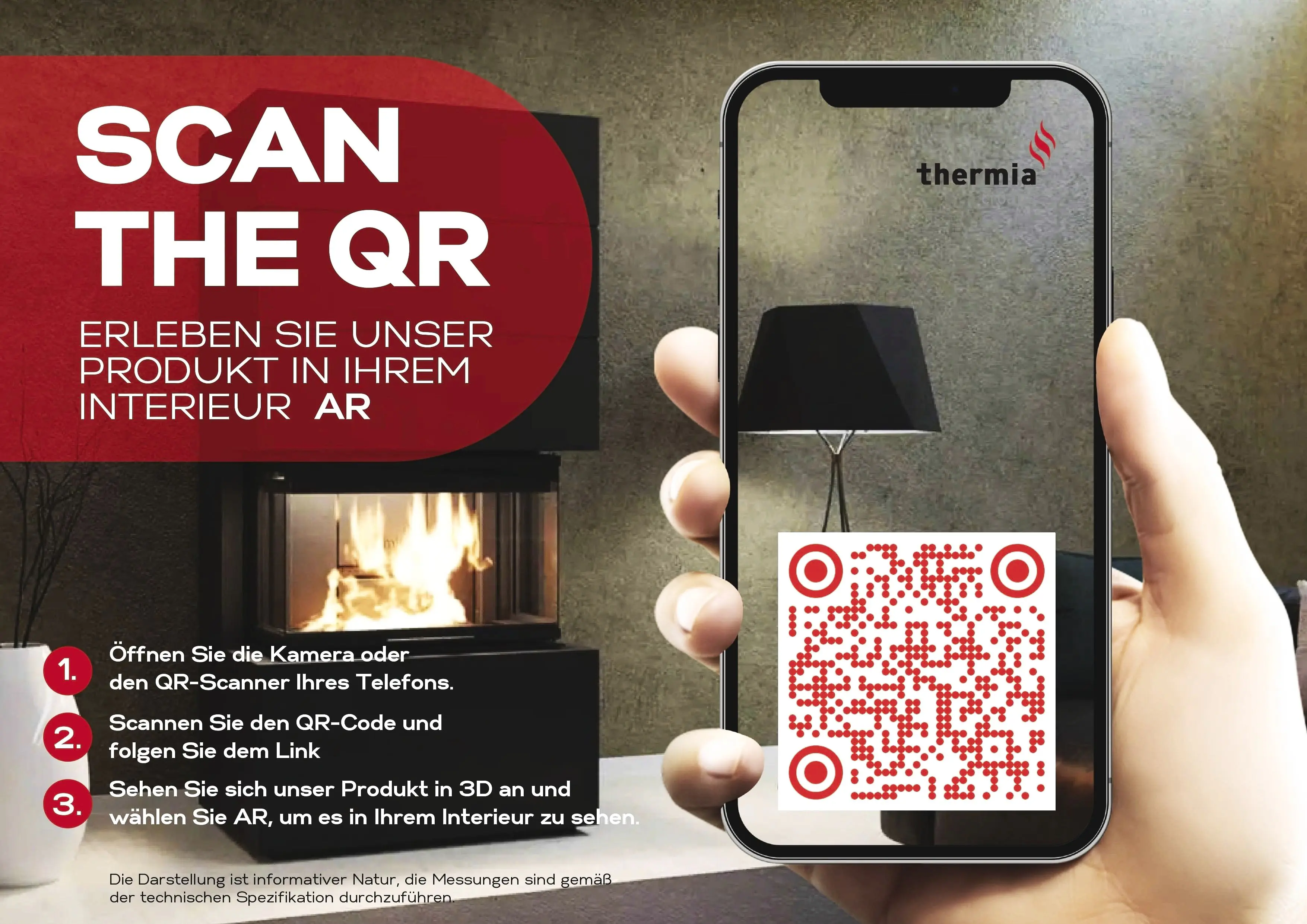 Thermia Kaminofen Cumulus Omega XL Limestone Stahl schwarz 7 kW