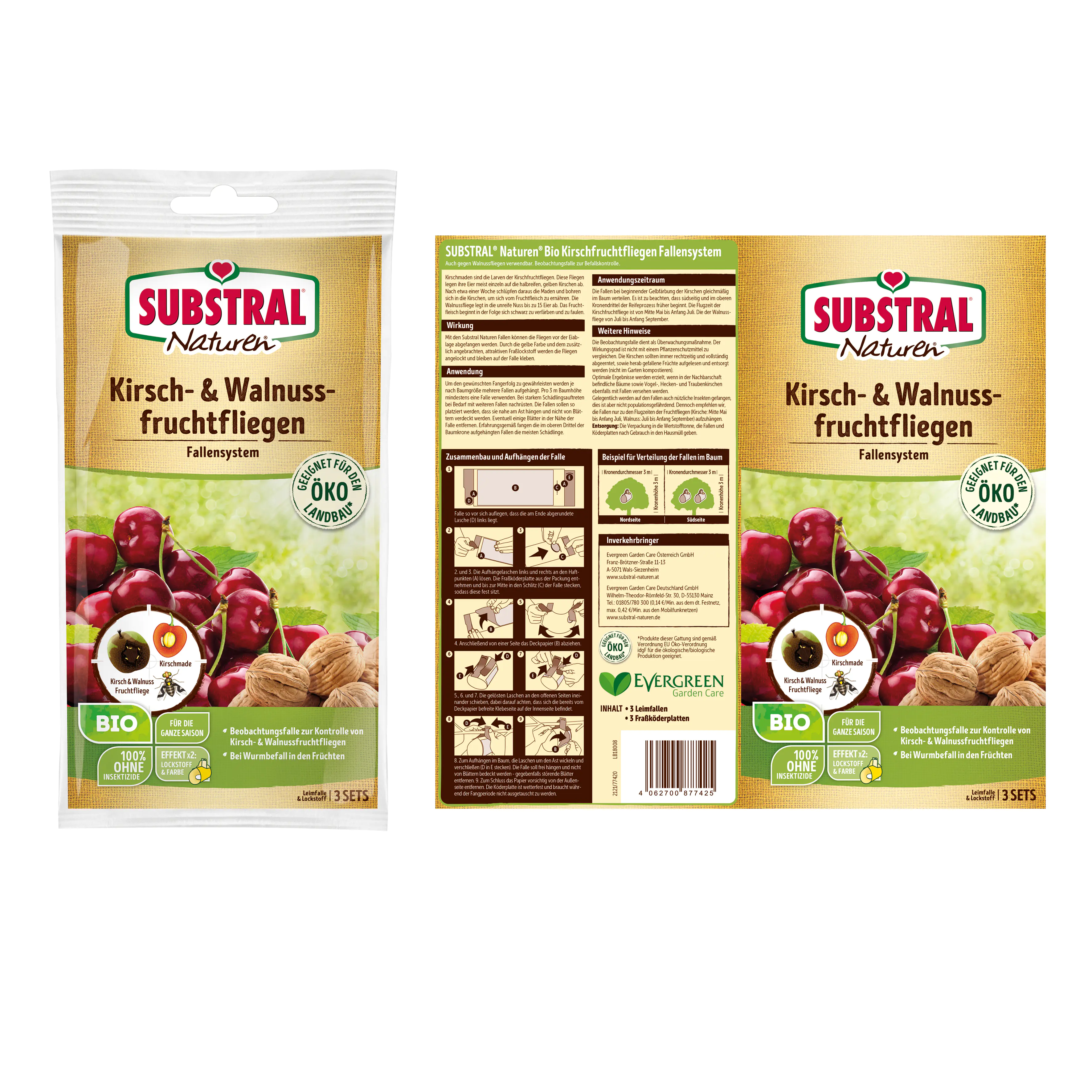 Naturen Kirschfruchtfliegen-Falle 1 Set Naturen Kirschfruchtfliegen-Falle 1 Set