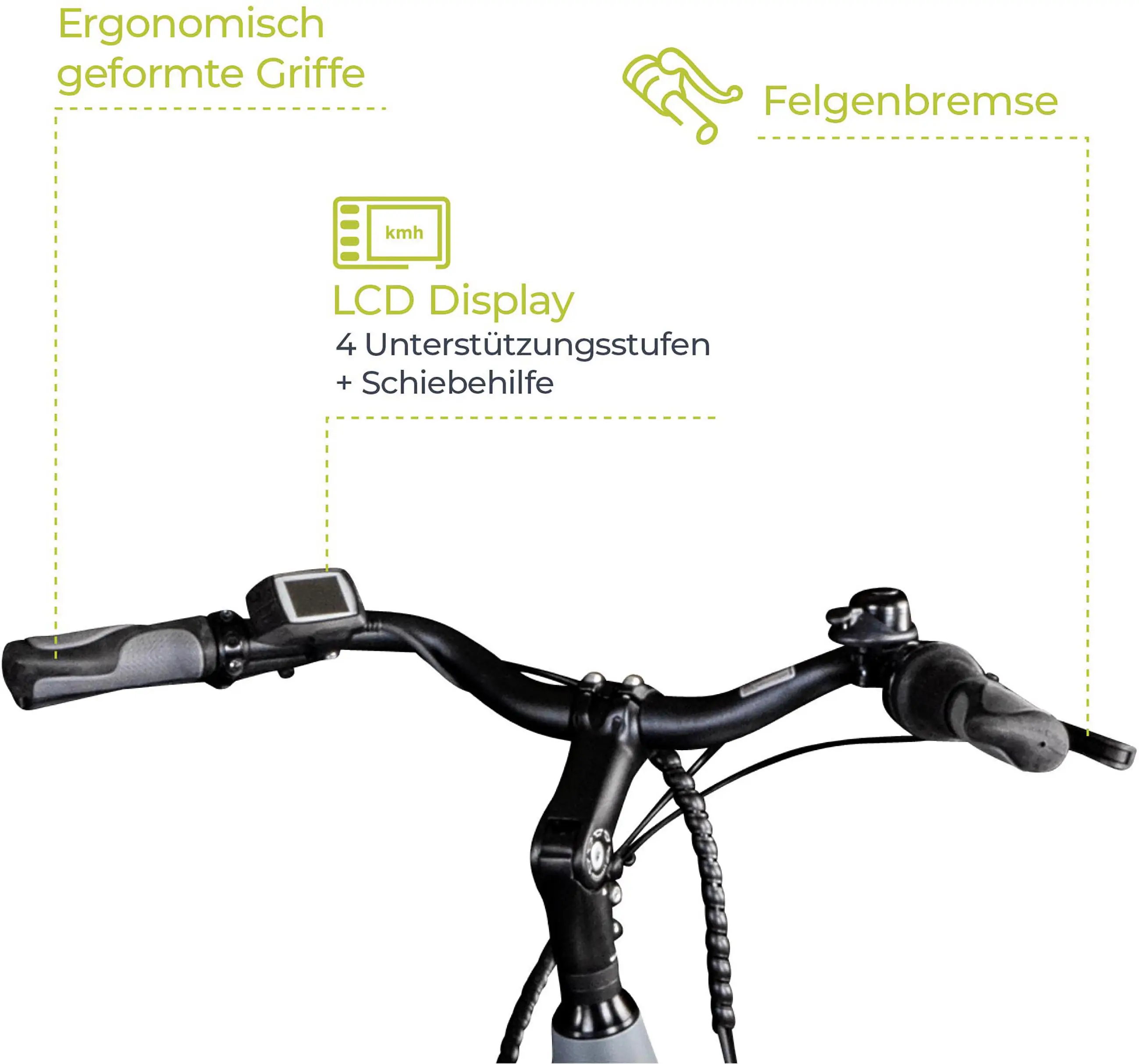 Zündapp E-Bike X600 City 28 Zoll 7-Gang 400 Wh grau blau