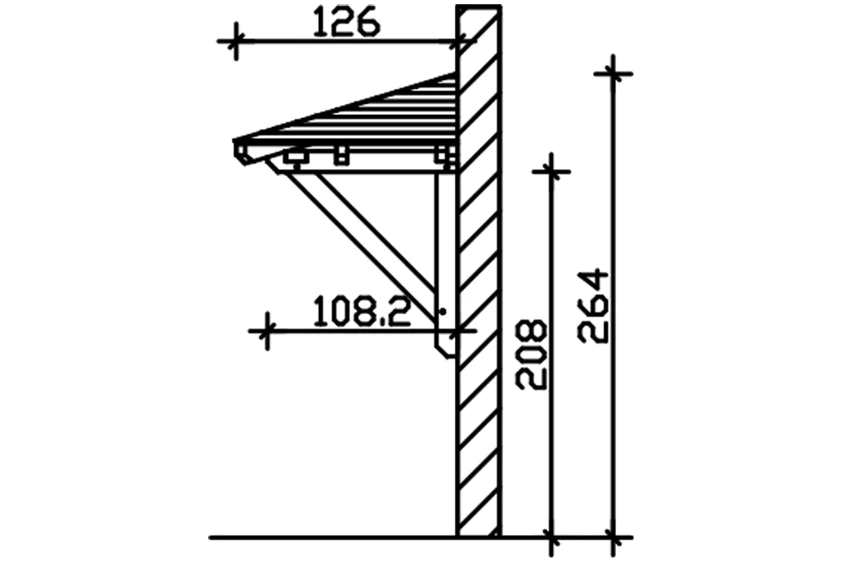 4018211029563_04 SKAN HOLZ Vordach Wesel Typ 1 188 x 126 cm, lasiert in Schiefergrau