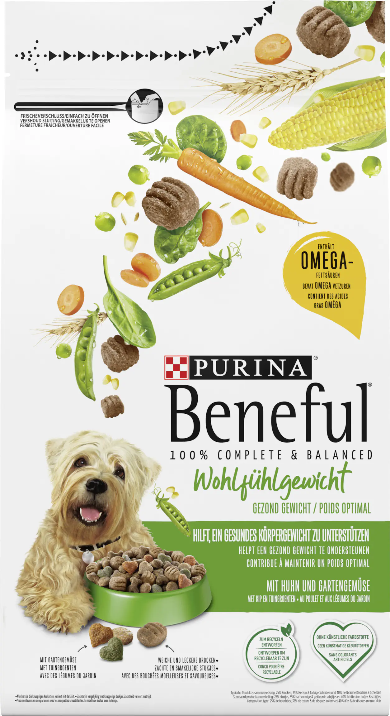 Purina Beneful Hundetrockenfutter Adult 1,4 kg Huhn & Gemüse 