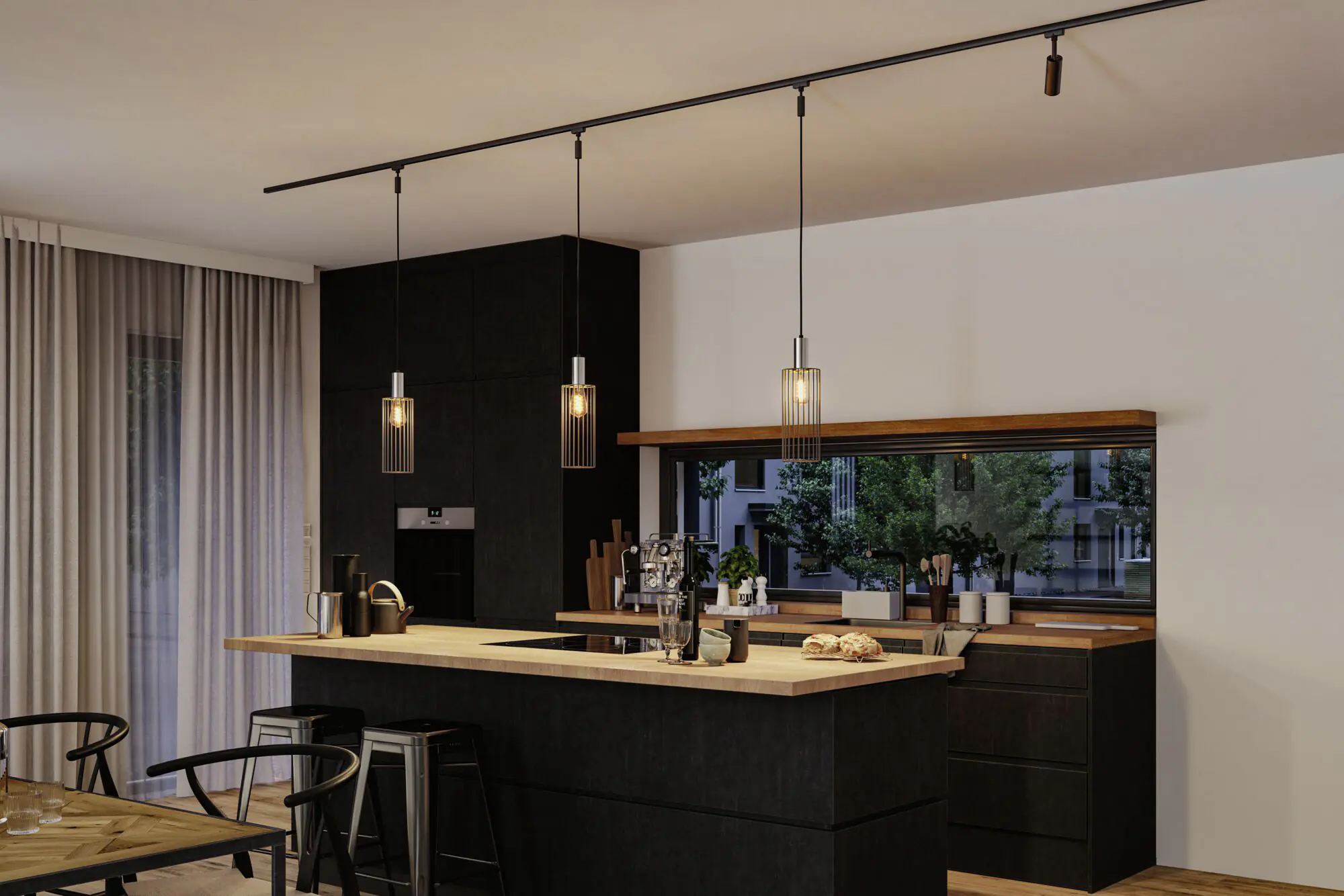 Paulmann URail Lampenschirm Biraha 2Easy anthrazit 12 x 29 cm