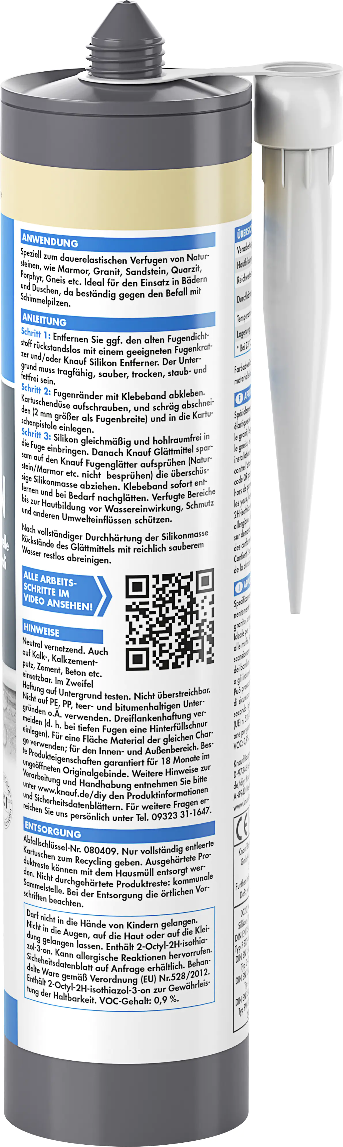 Knauf Naturstein Silikon bahamabeige 300 ml Knauf Naturstein Silikon bahamabeige 300 ml