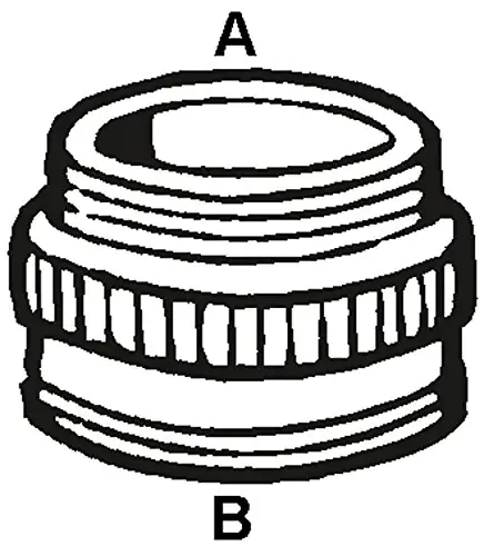 Cornat Übergangsstück M24/1 x 19,05 mm (3/4") / Messing verchromt