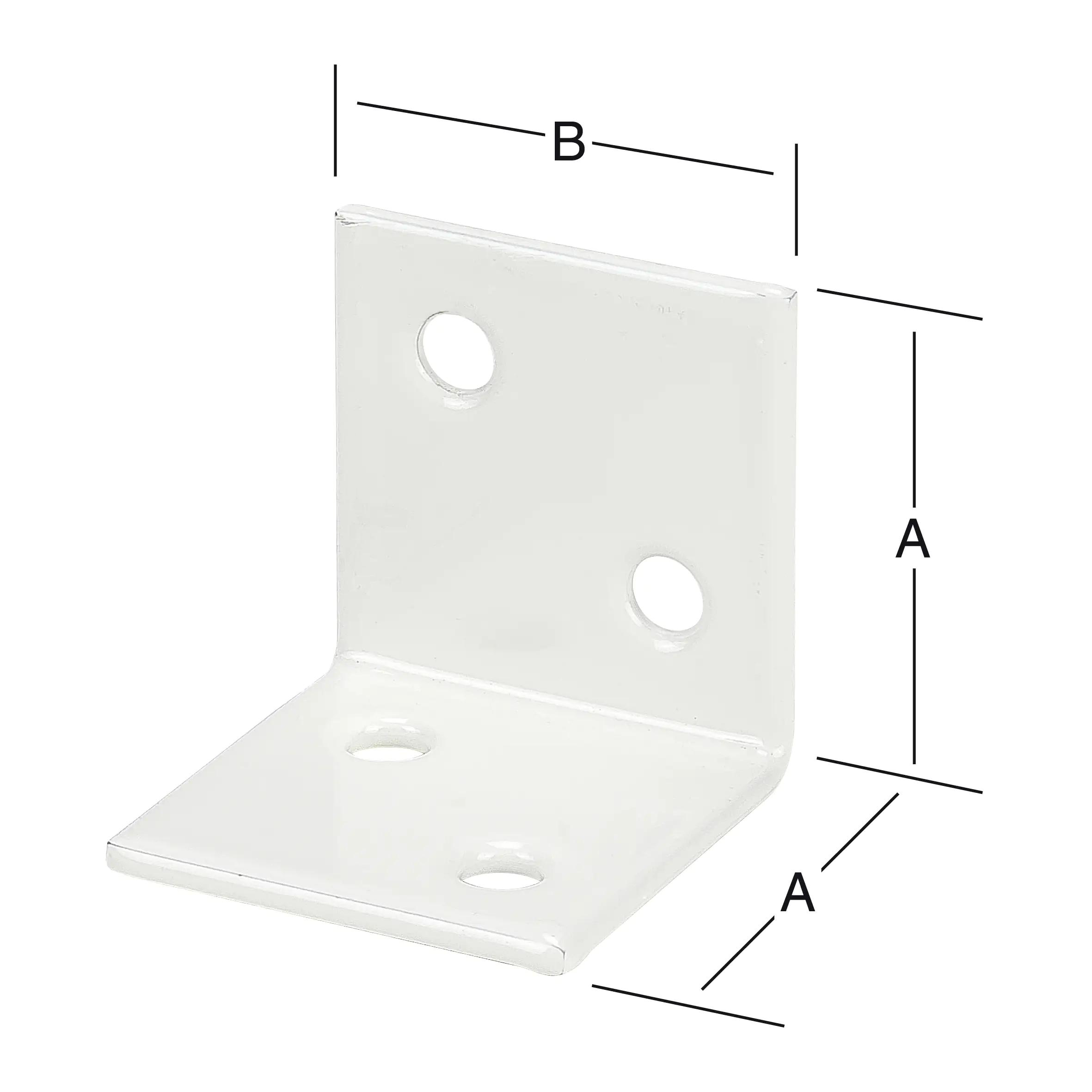Vormann Breitwinkel weiß 60 x 60 mm