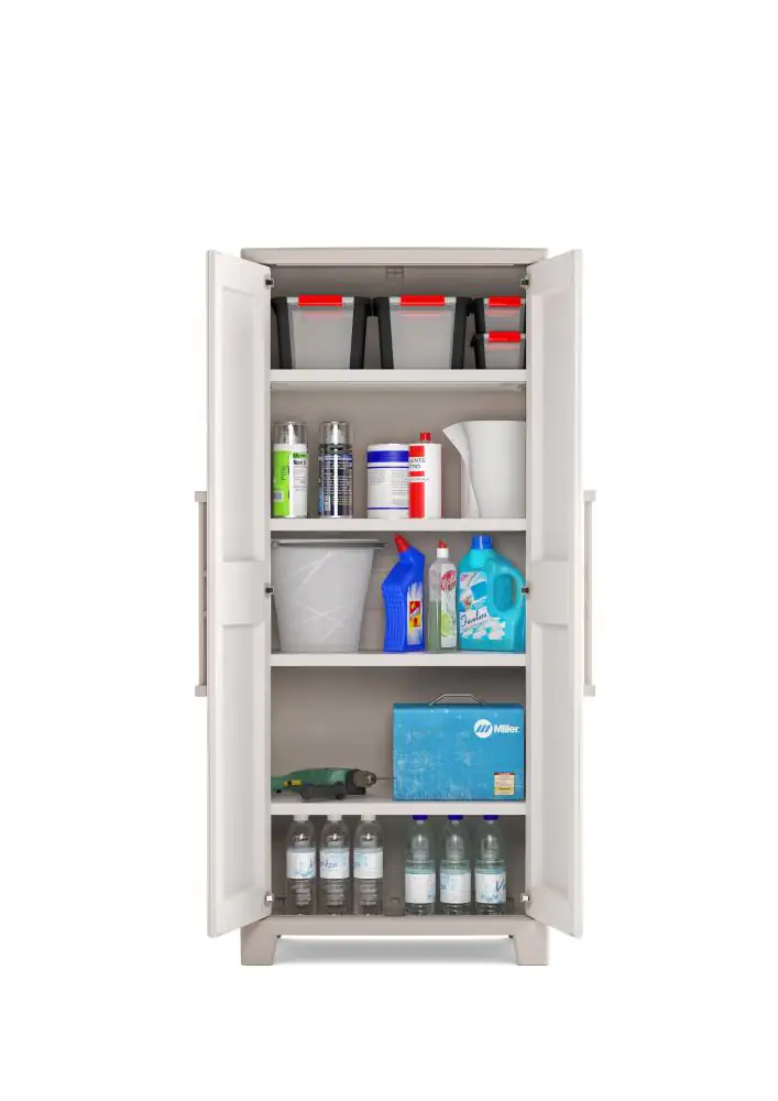 Kis Kunststoffschrank Gulliver Hoch 182 x 80 x 44 cm, beige Kis Kunststoffschrank Gulliver Hoch 182 x 80 x 44 cm, beige