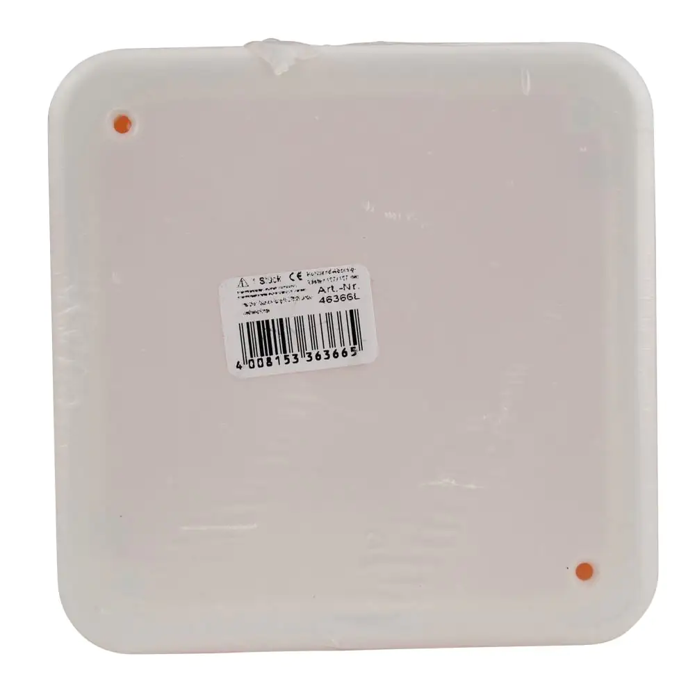 Hohlwand-Abzweigkasten mit Deckel 10 x 10 x 5,4 cm, orange/weiß